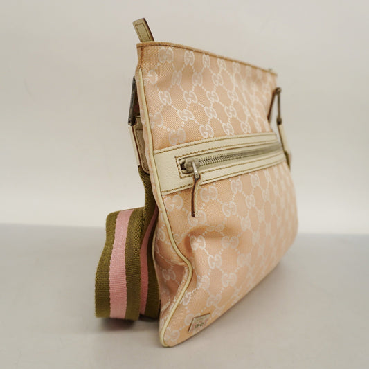 Gucci  Shoulder Bag 181067 Women's GG Canvas Shoulder Bag Light Pink