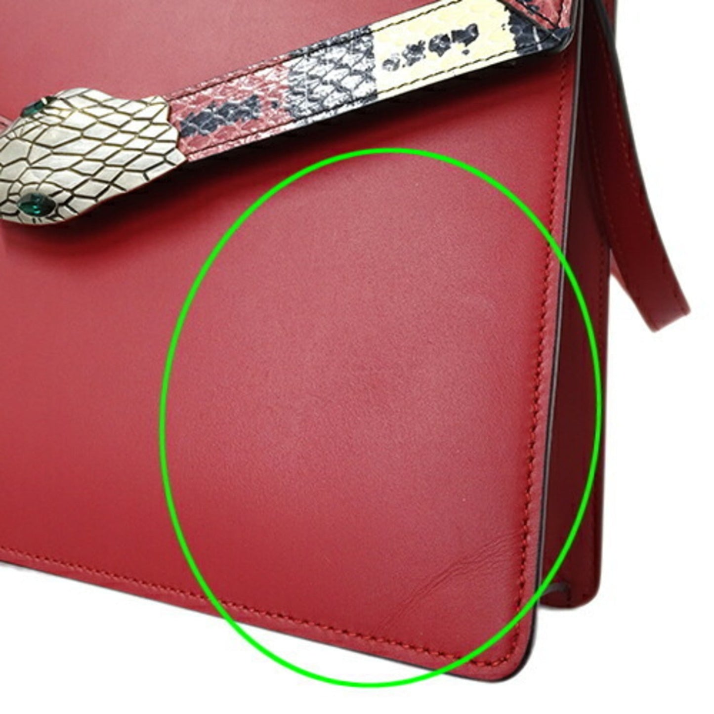GUCCI Bag Ladies Handbag Shoulder 2way Lilith Bamboo Coral Snake Leather Red 453750