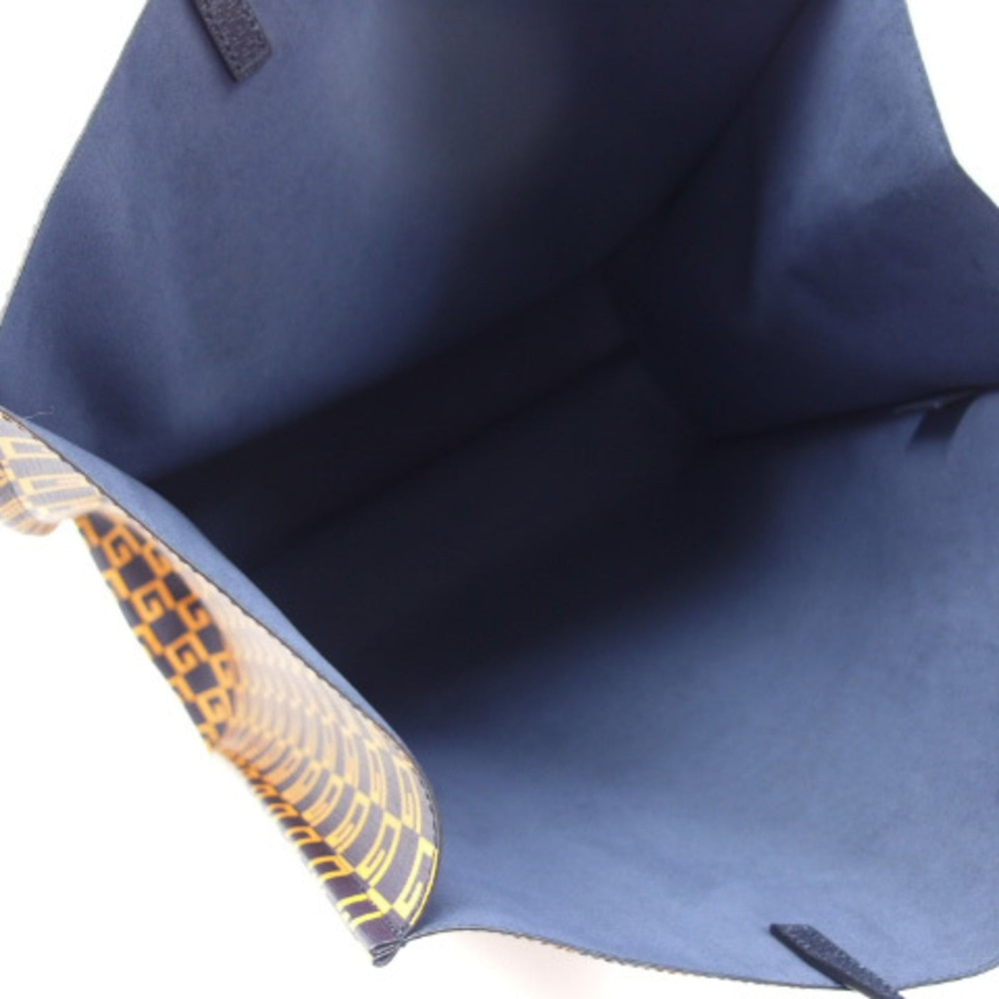 Gucci Square G Print Tote Bag Dark Navy x Yellow Series 20190617 2-SS201912