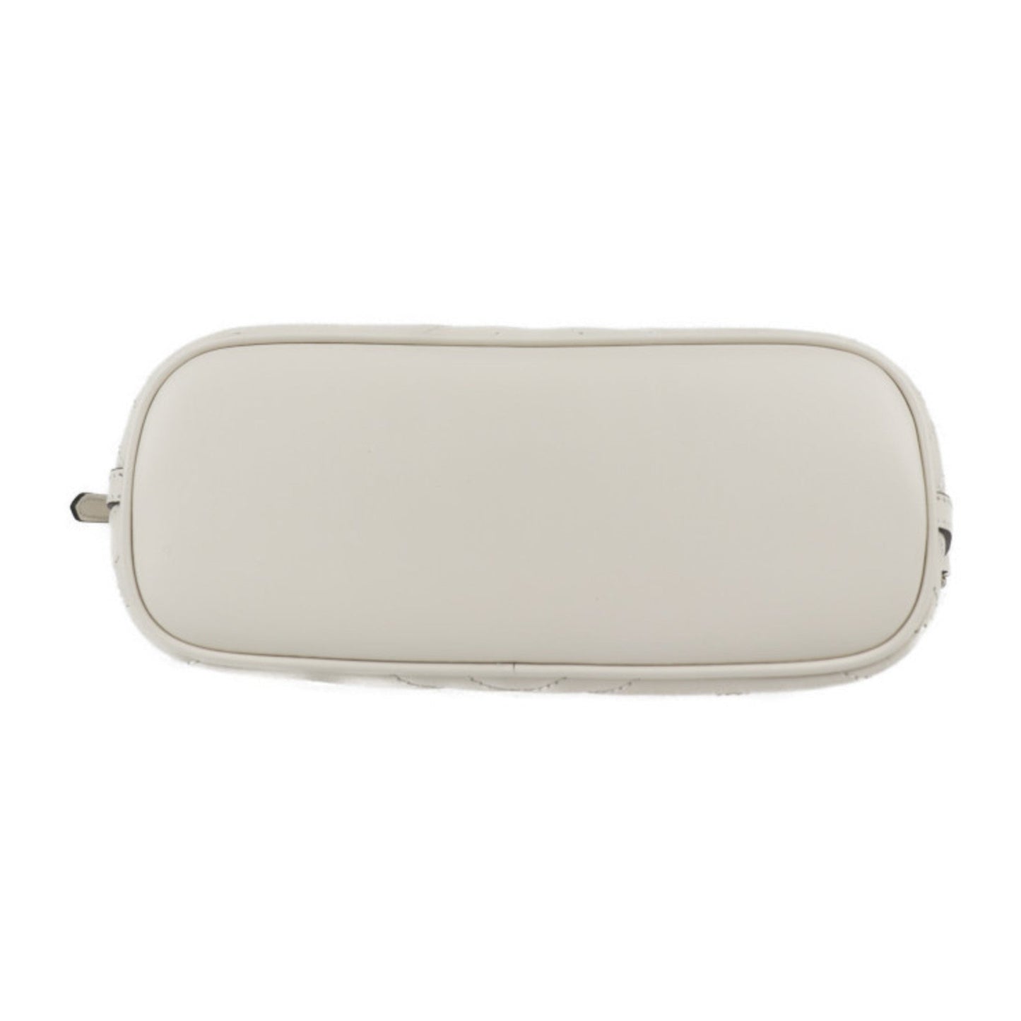 GUCCI GG Marmont Shoulder Bag 739166 White Ivory Gold Hardware Quilted Handbag