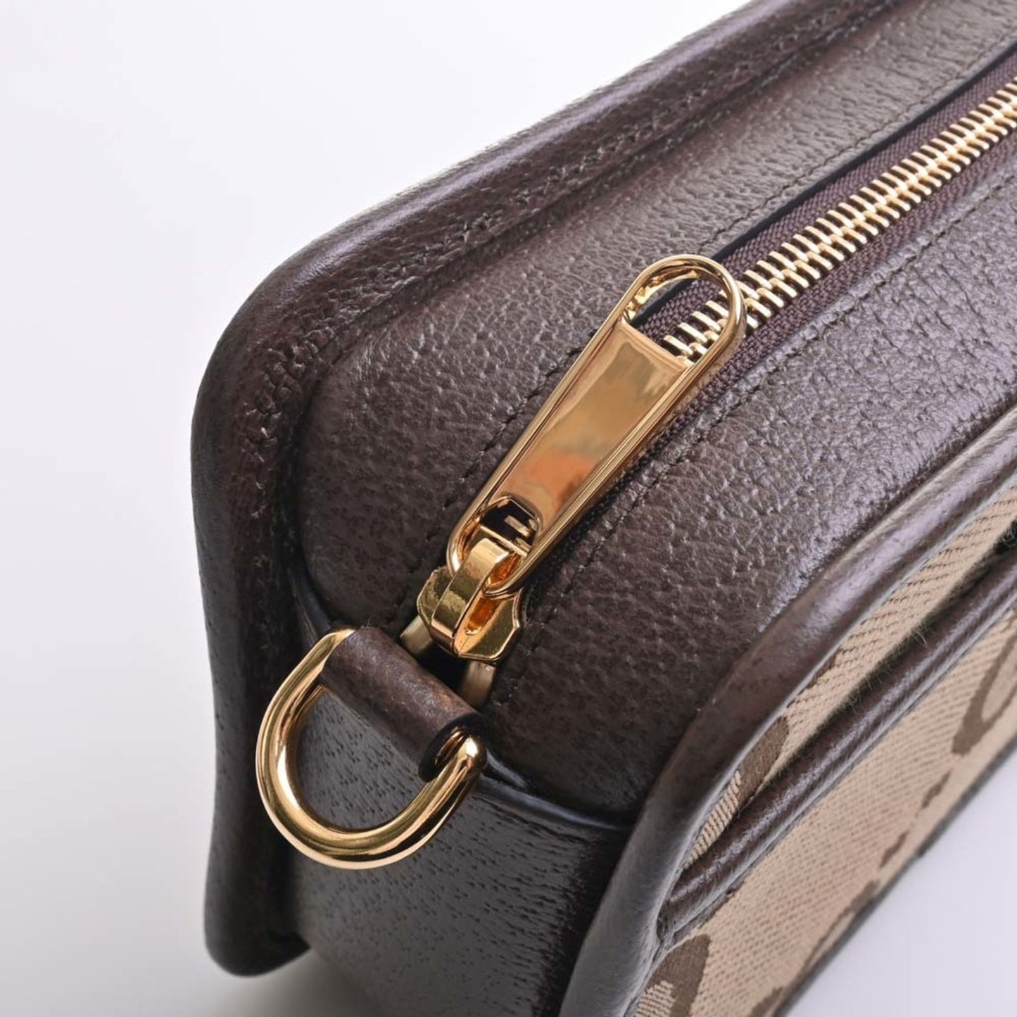 GUCCI Jumbo GG Canvas Mini Bag Shoulder 696075 Beige/Brown Women's