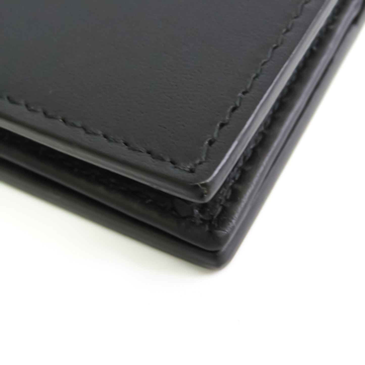 Guccissima 410120 Leather Card Case Black