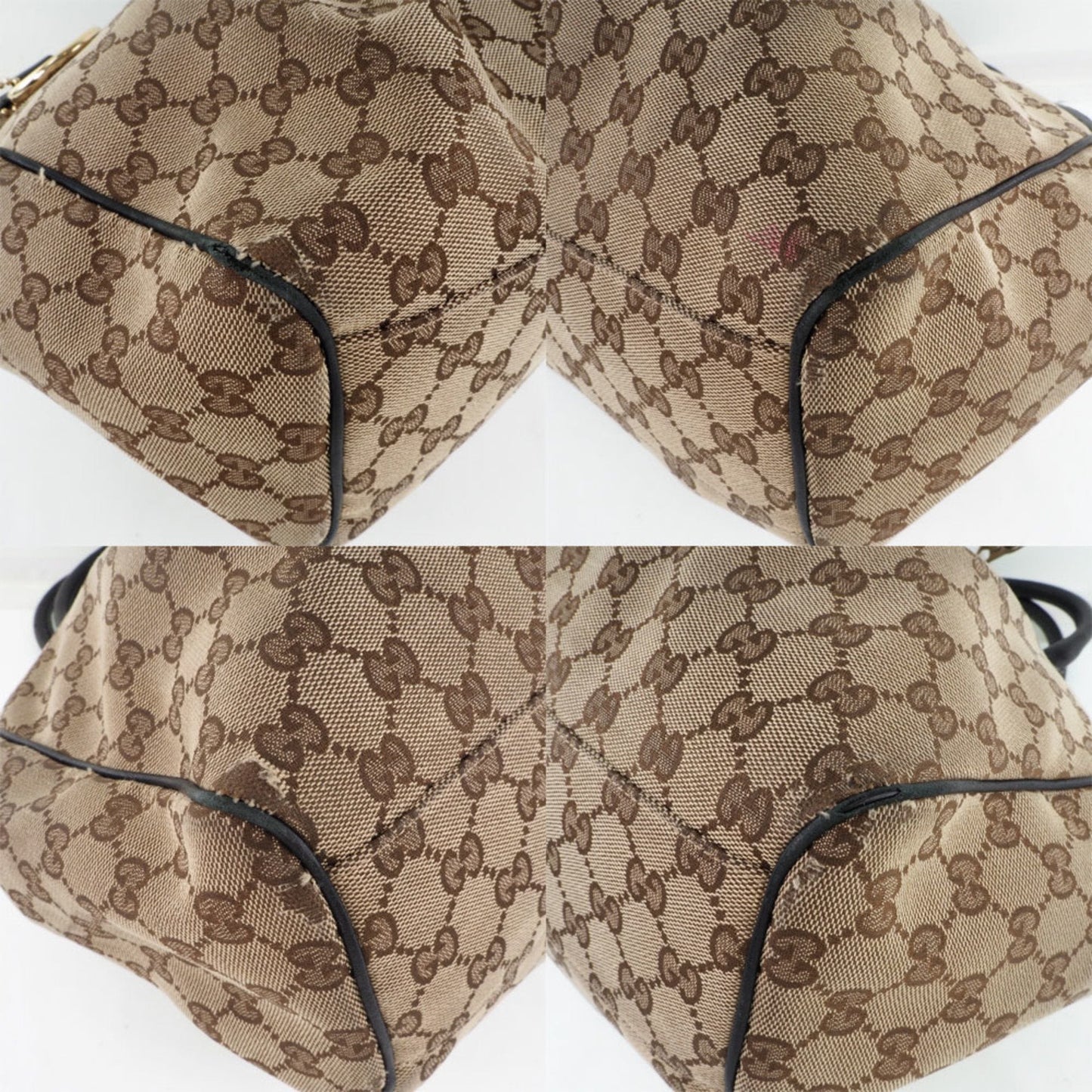 Gucci Suki Interlocking G 211944 GG Canvas Brown Women's Tote Bag