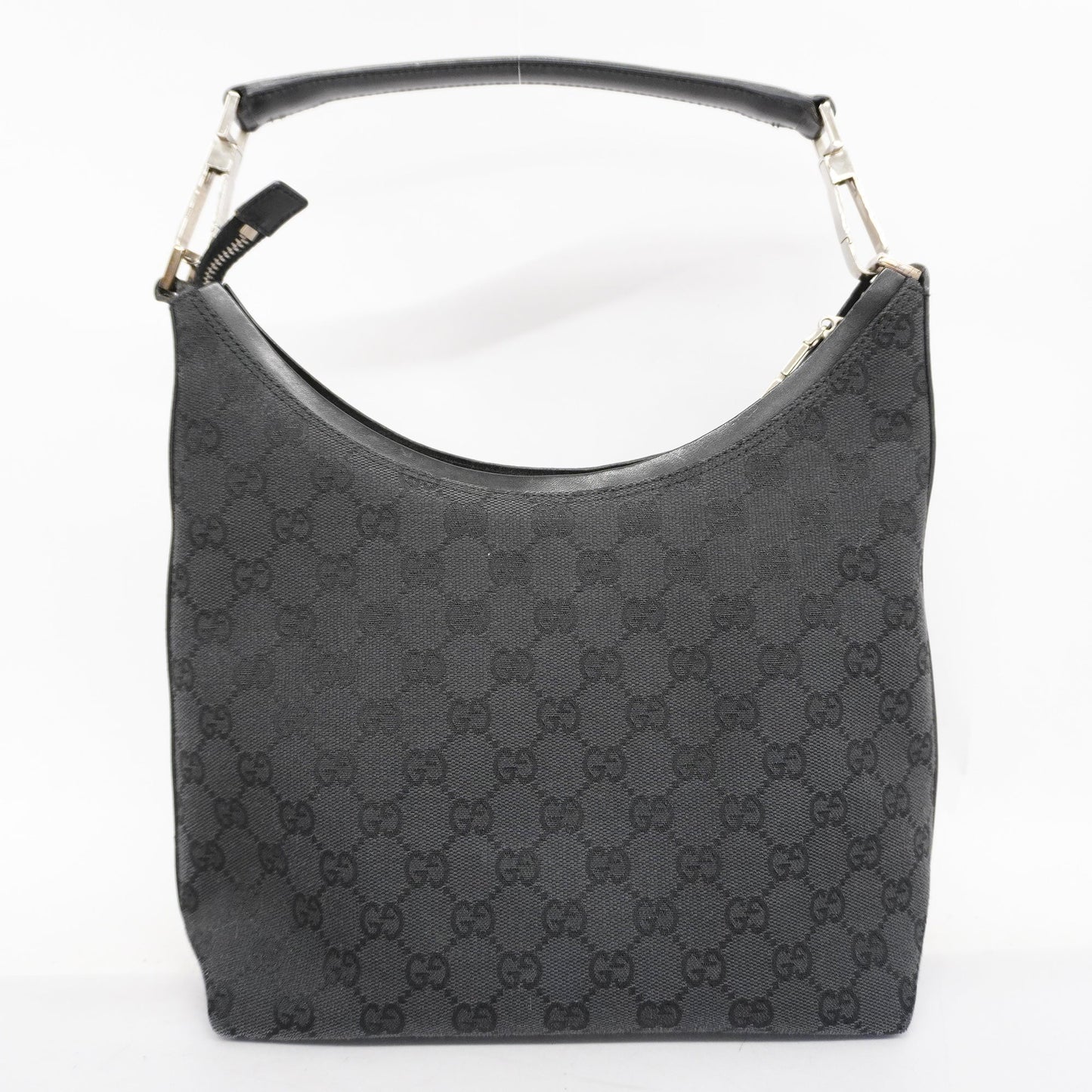 Gucci  000 0602 Women's GG Canvas Hand Bag Black