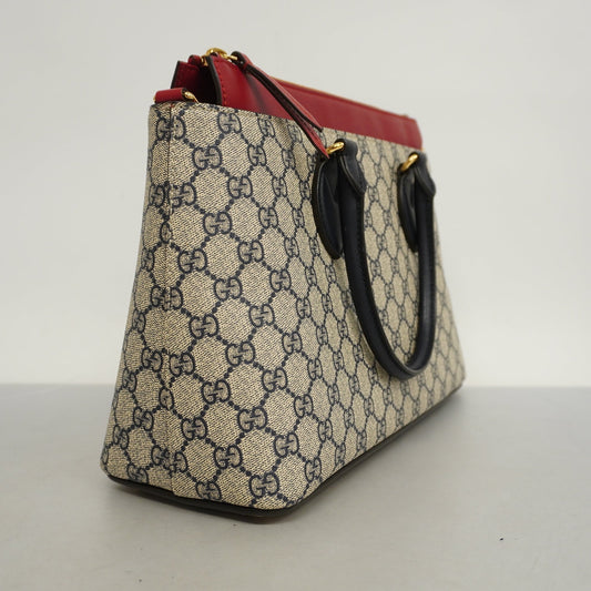 Gucci  2way Bag 409534 Women's GG Supreme HandBag,Shoulder Bag Navy,Red