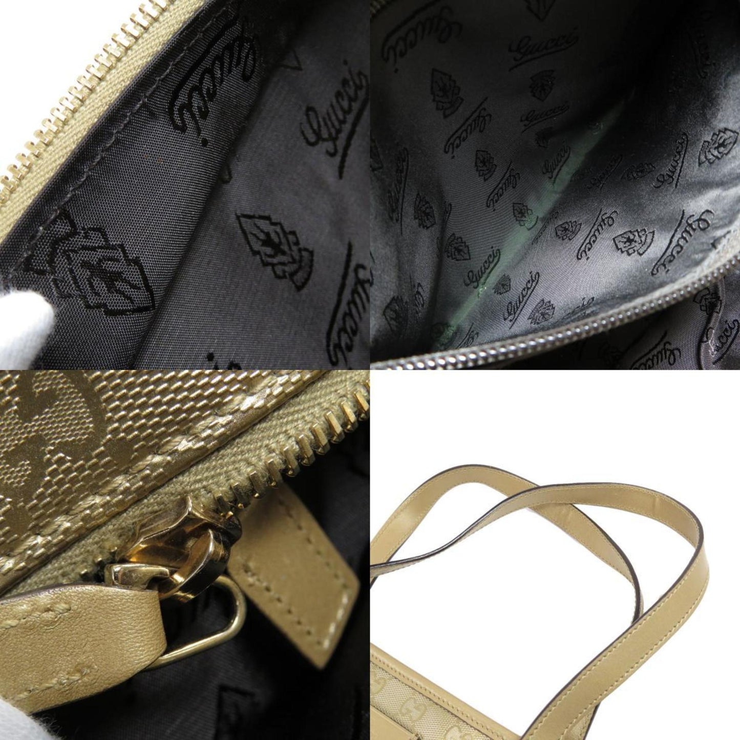 Gucci 211138 GG Imprime Handbag PVC Ladies