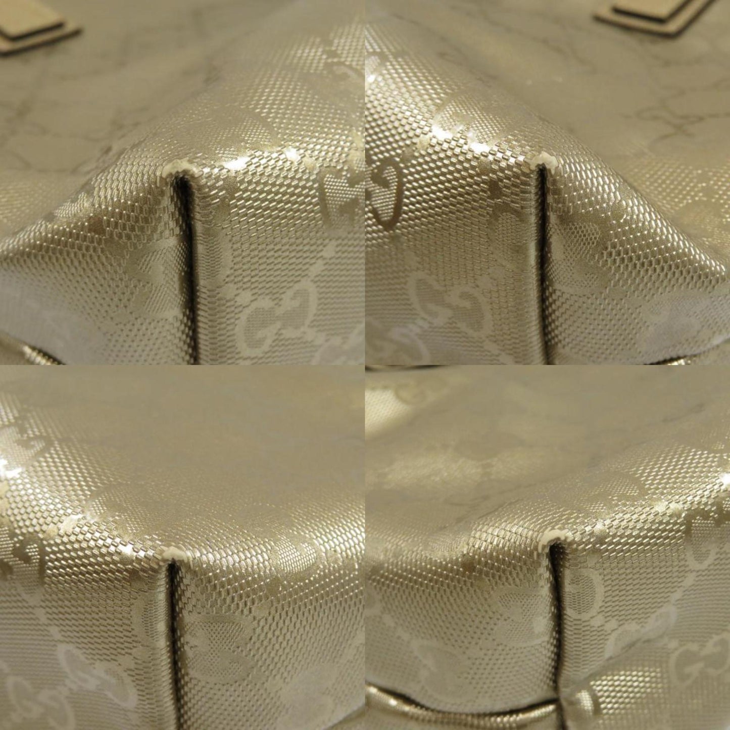 Gucci 211138 GG Imprime Handbag PVC Ladies
