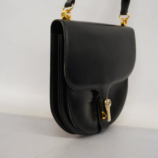 Gucci  Shoulder Bag Women's Leather Black