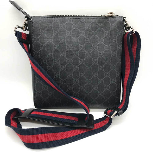 GUCCI Shoulder Bag Small GG Supreme 523599 Black
