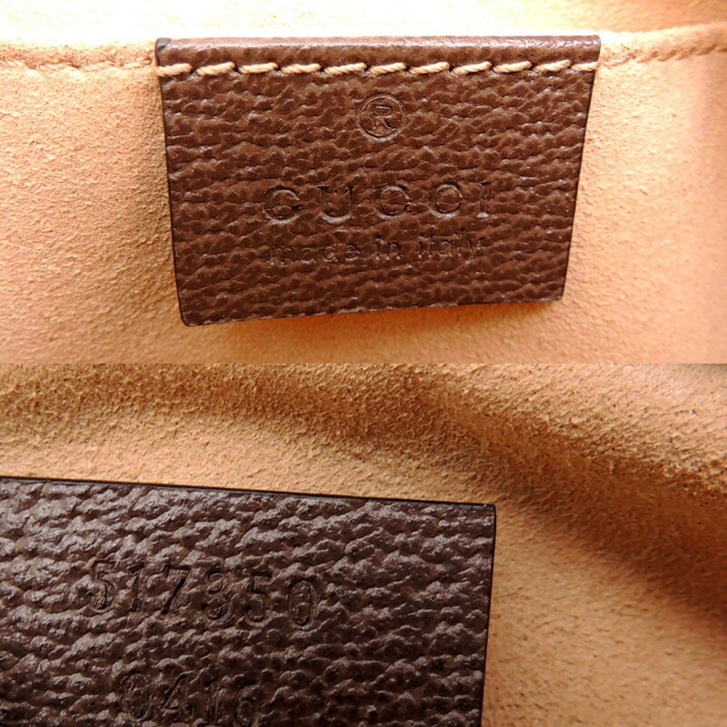 Gucci Ophidia GG Supreme Mini Bag Women's Shoulder 517350 Beige Brown Green x Red