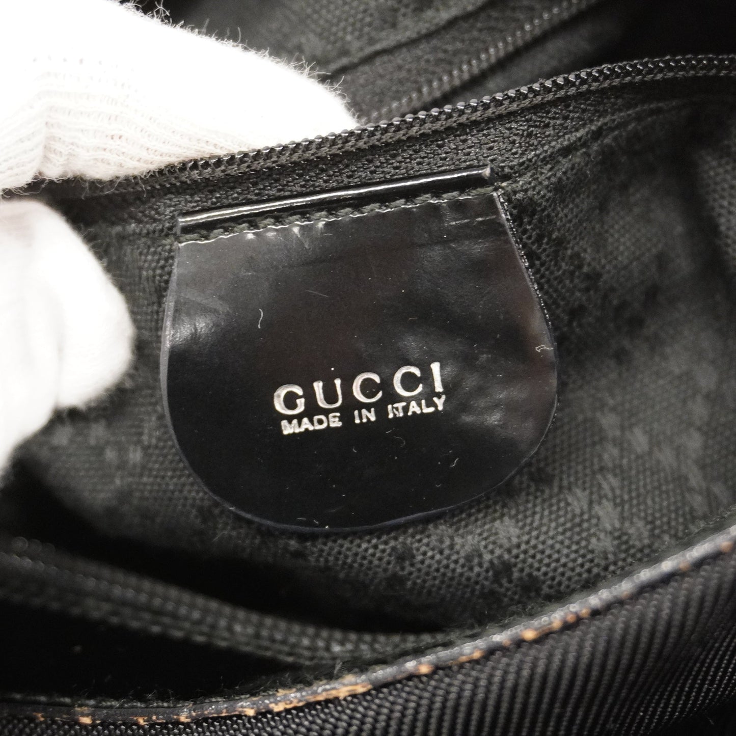 GUCCI  Bamboo Handbag 000 0531 Women's Nylon Black