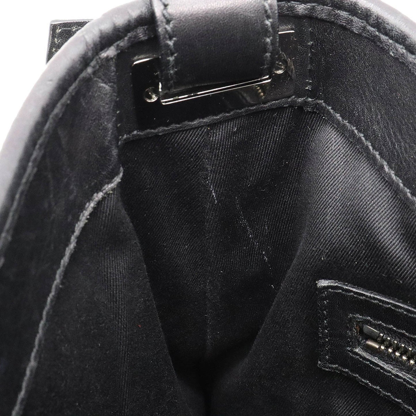 GUCCI GG Canvas New Jackie Shoulder Bag Leather Black 110291