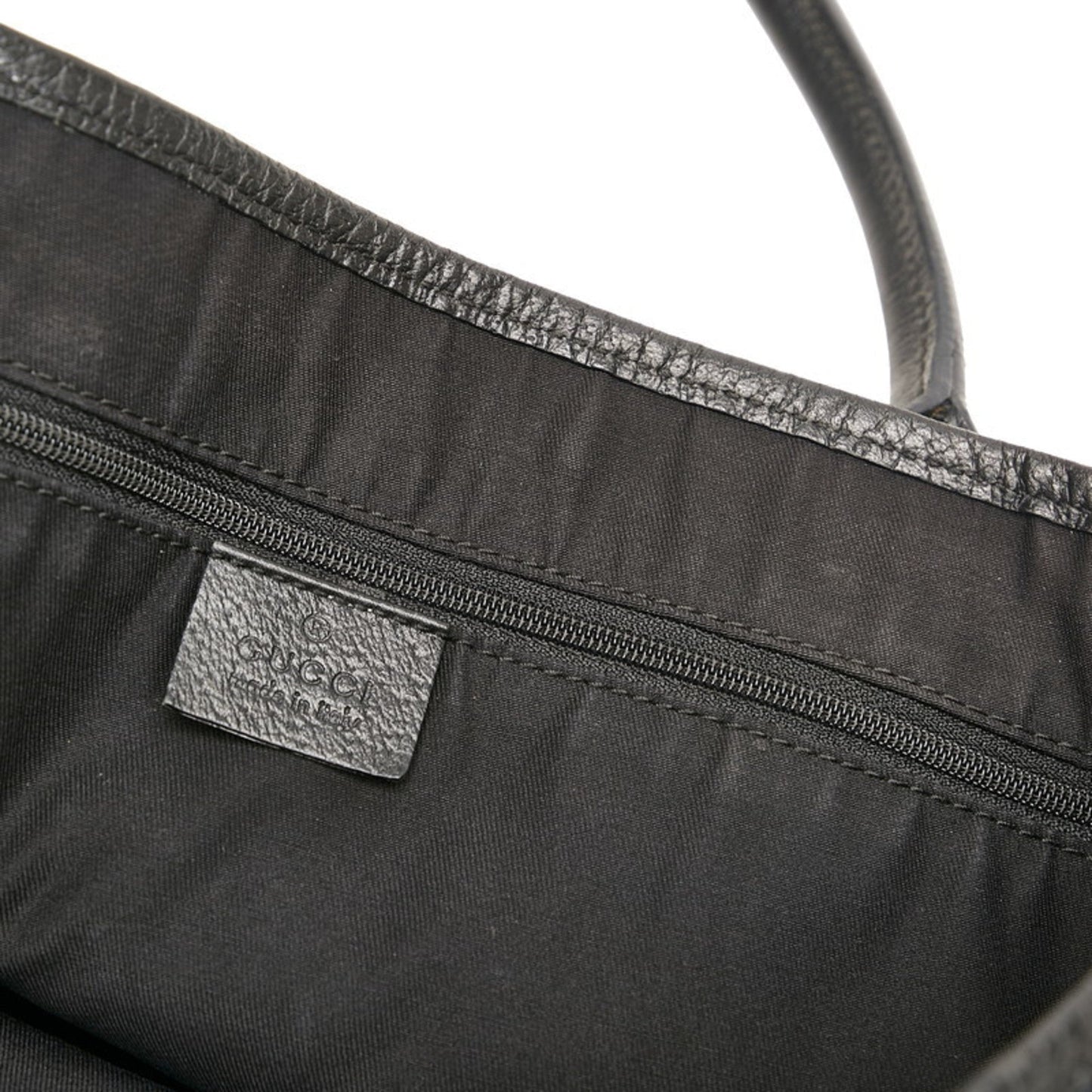Gucci GG Canvas Princie Tote Bag 163805 Black Leather Ladies Gucci