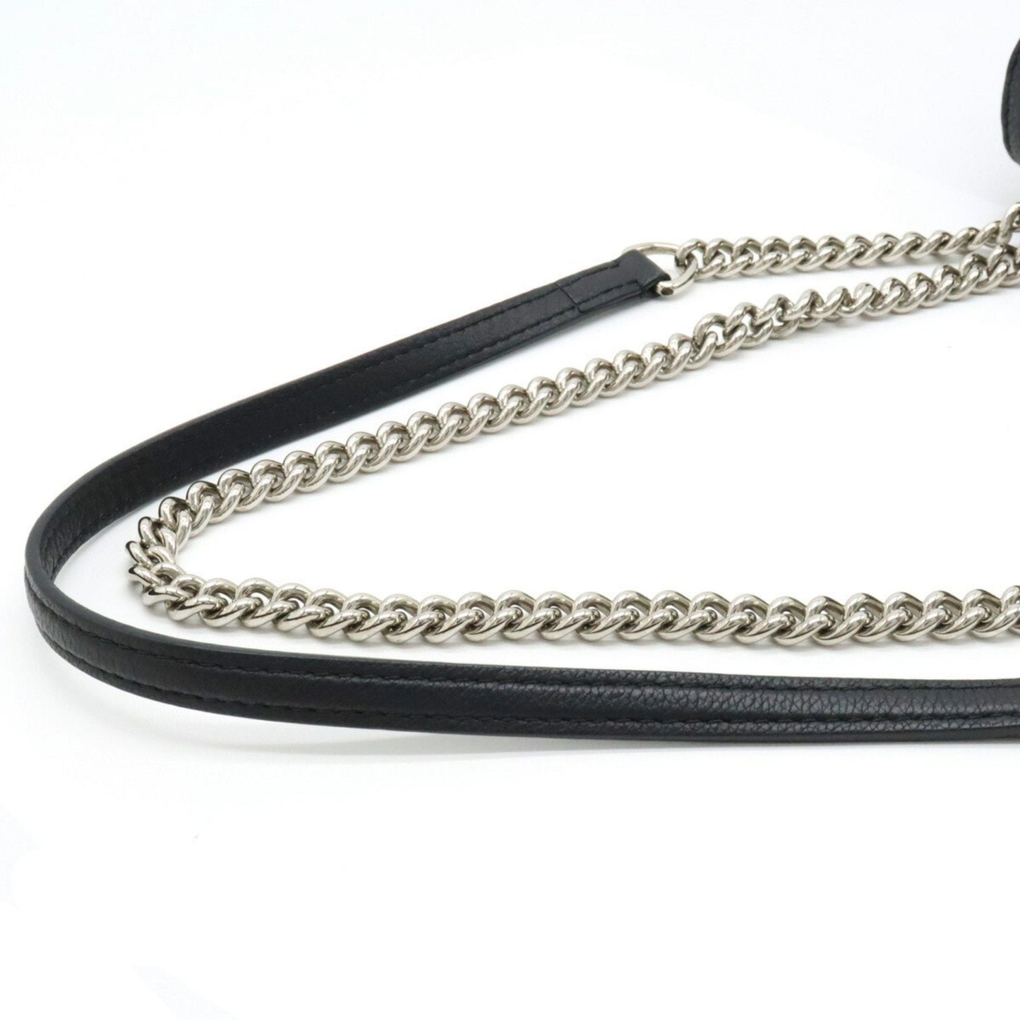LOUIS VUITTON My Lock Me Chain Shoulder Bag Leather Noir Black M51418