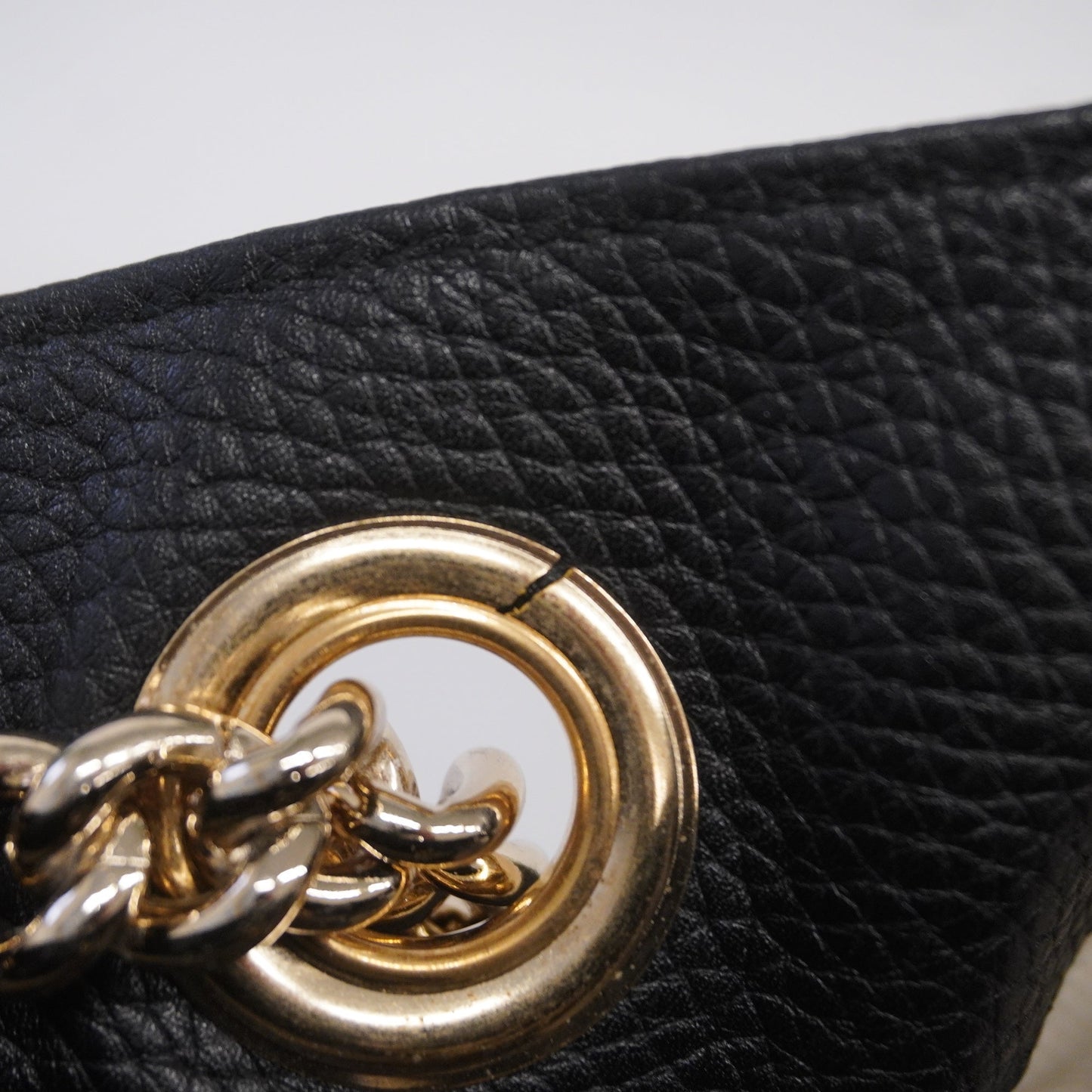 GUCCI  Soho Shoulder Bag 536196 Women's Leather Black