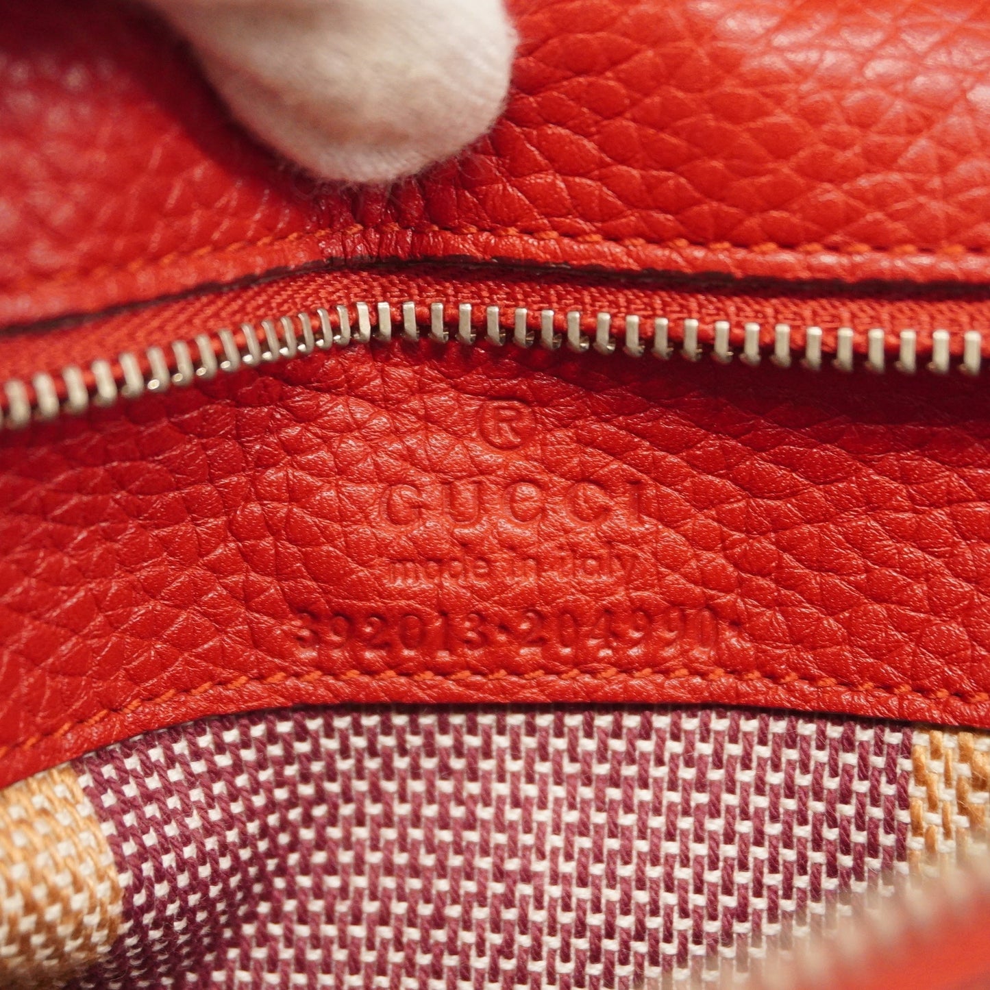 Gucci  Bamboo 2way Bag 392013 Women's Leather Handbag,Shoulder Bag Red Color