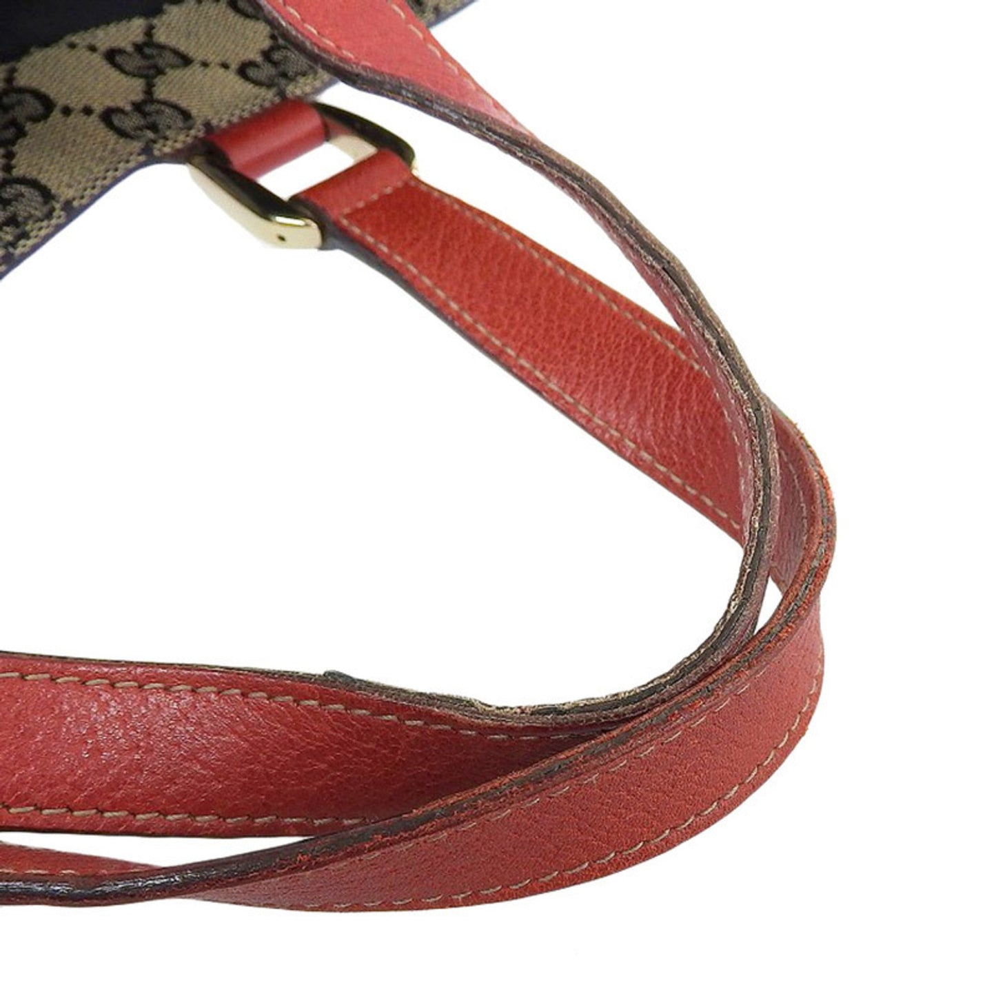 Gucci Bag Ladies Tote Handbag Abbey Leather Red 130733 Large