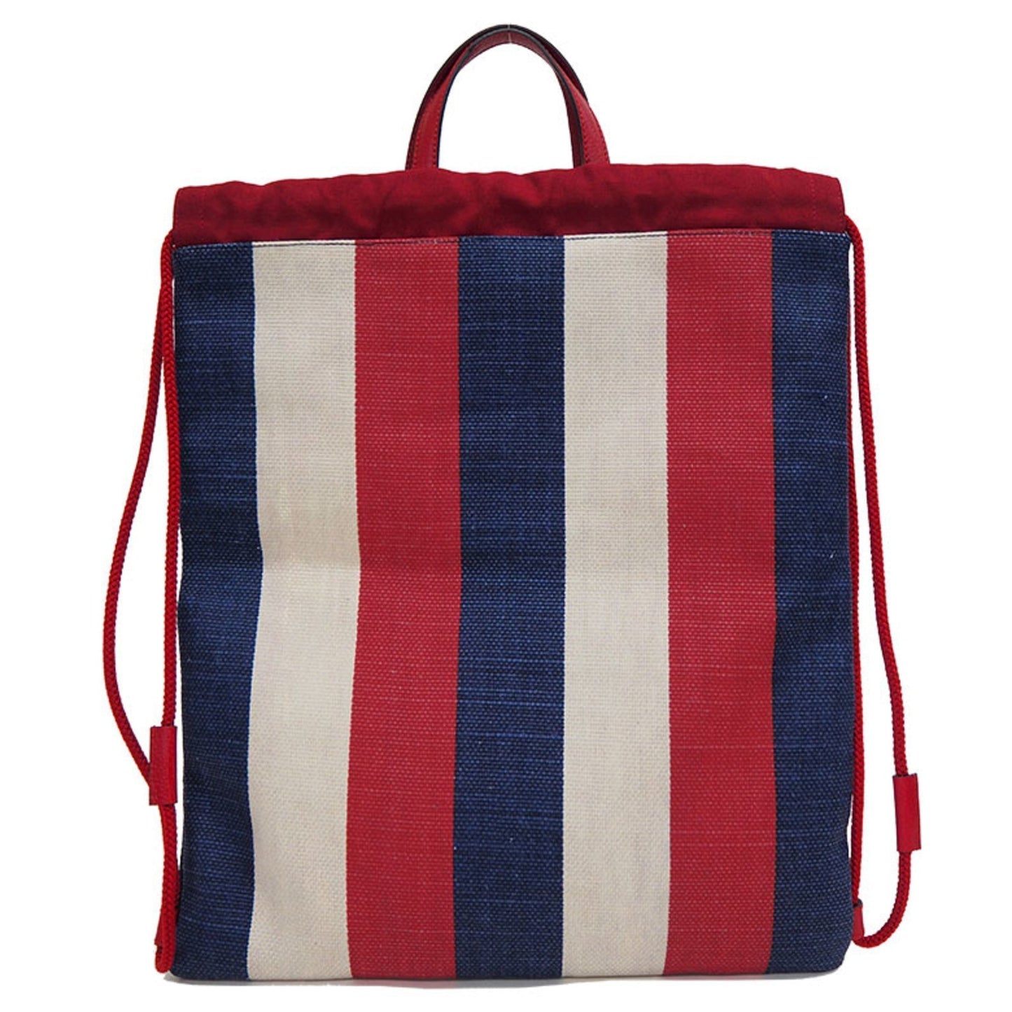 Gucci 473872 drawstring backpack tote rucksack canvas knapsack tricolor