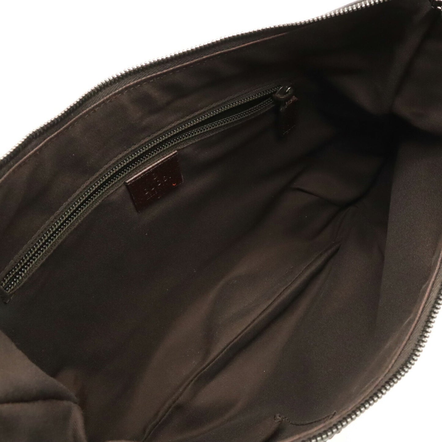 GUCCI GG Canvas Sherry Line Shoulder Bag Leather Khaki Beige Brown Dark Green Red 181092