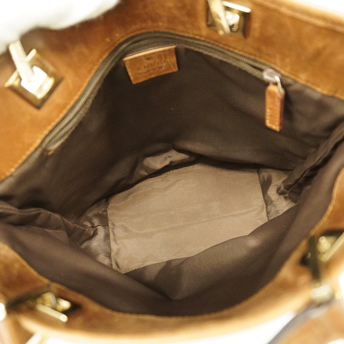 GUCCI  GG Canvas Handbag 002 1099 Women's Leather Handbag Beige,Brown