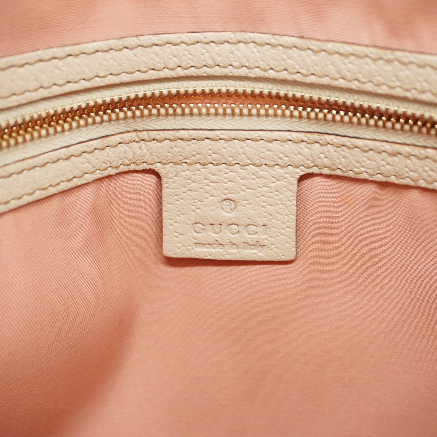 Gucci  Sherry Line 144388 Women's GG Canvas,Leather Shoulder Bag Ivory,Pink