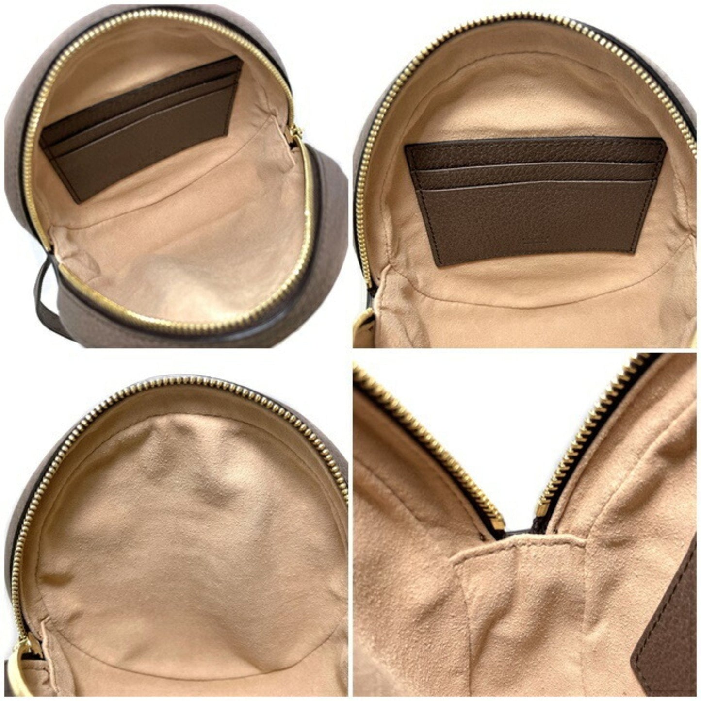 Gucci rucksack GG backpack beige green red gold offidia 598661-96iwg-8745 PVC leather GUCCI round sherry mini ladies chain