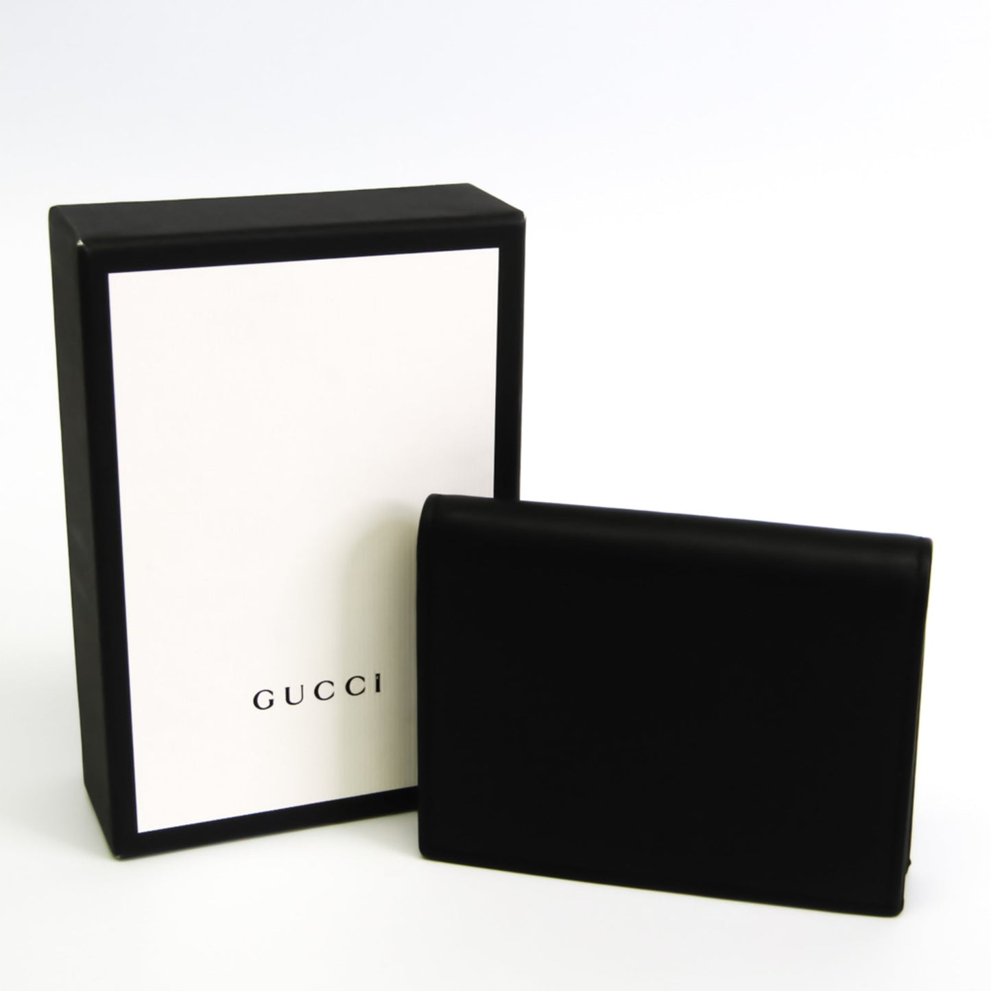 Guccissima 410120 Leather Card Case Black