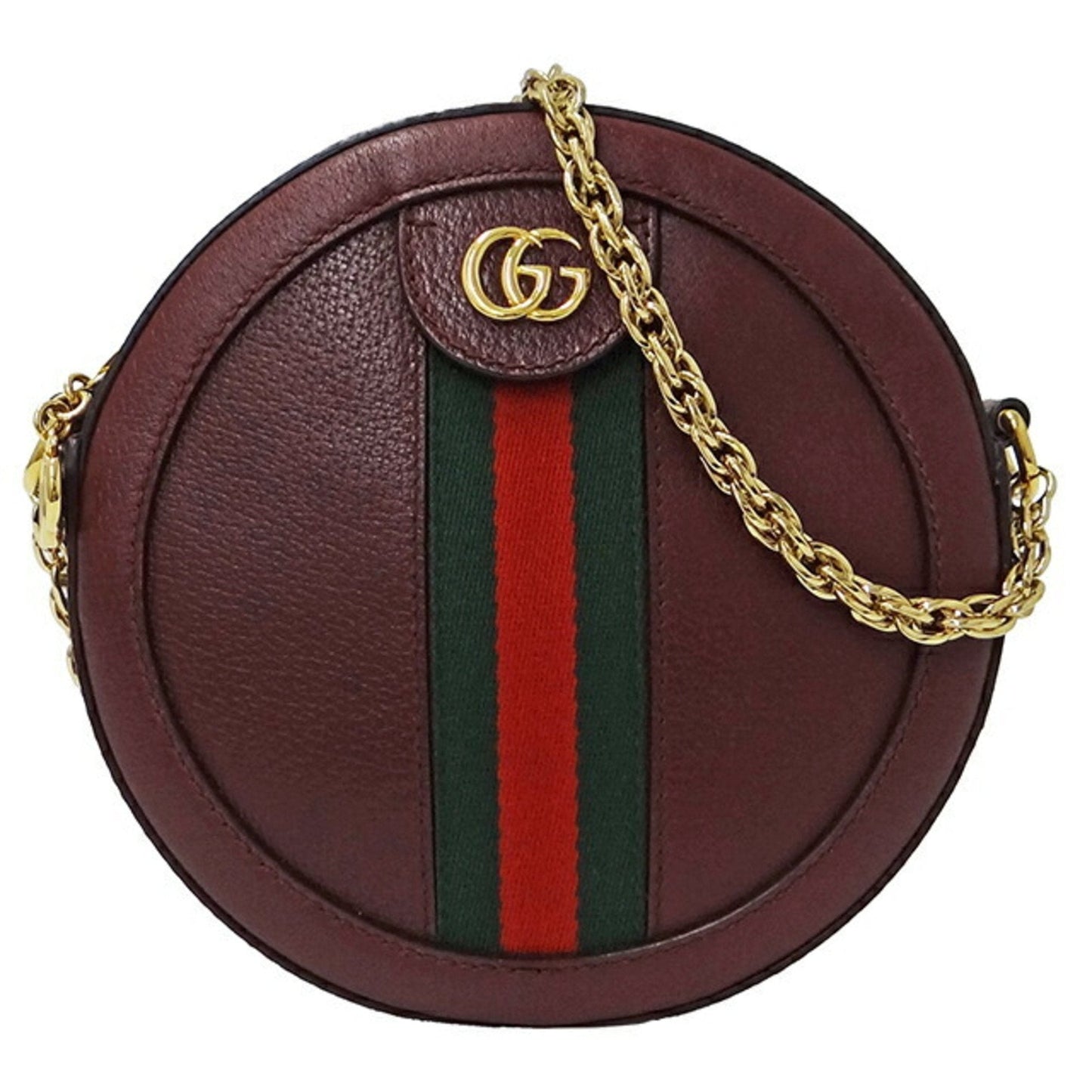 GUCCI Bag Women's Ophidia Shoulder Leather Bordeaux 550618 Chain