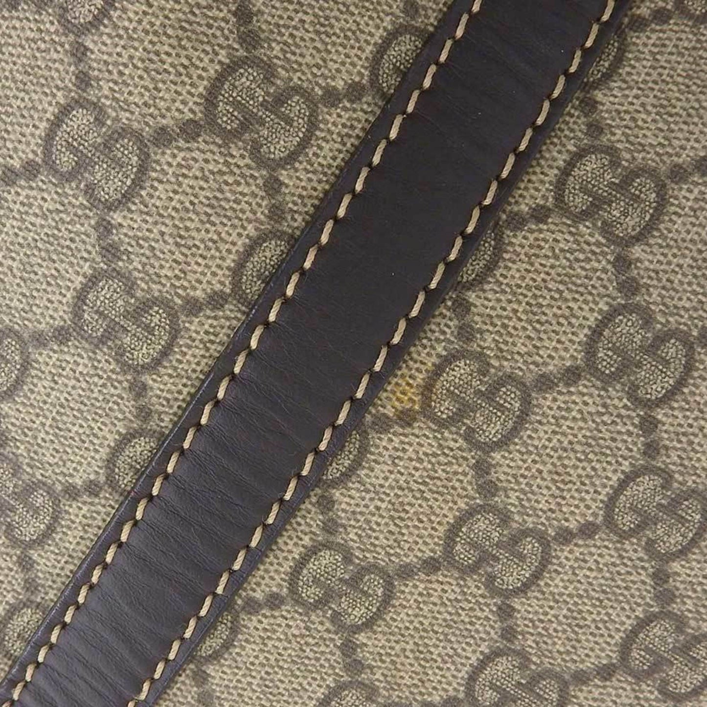 Gucci GG plus handbag business bag tote beige brown 223668 002058