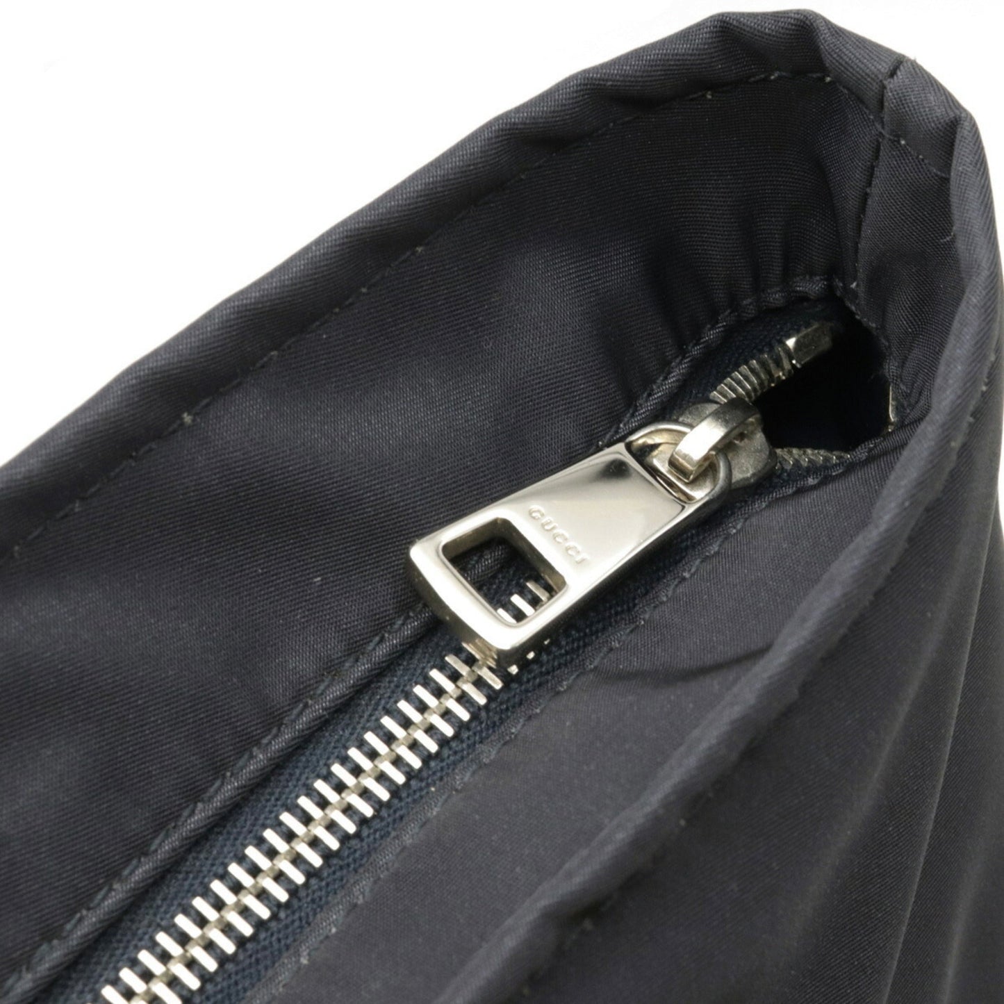 Gucci Diamante Tote Bag Large Shoulder Nylon Leather Navy Dark Brown Red 268112