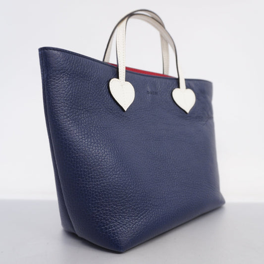 Gucci  Children 457195 Leather HandBag Navy,White