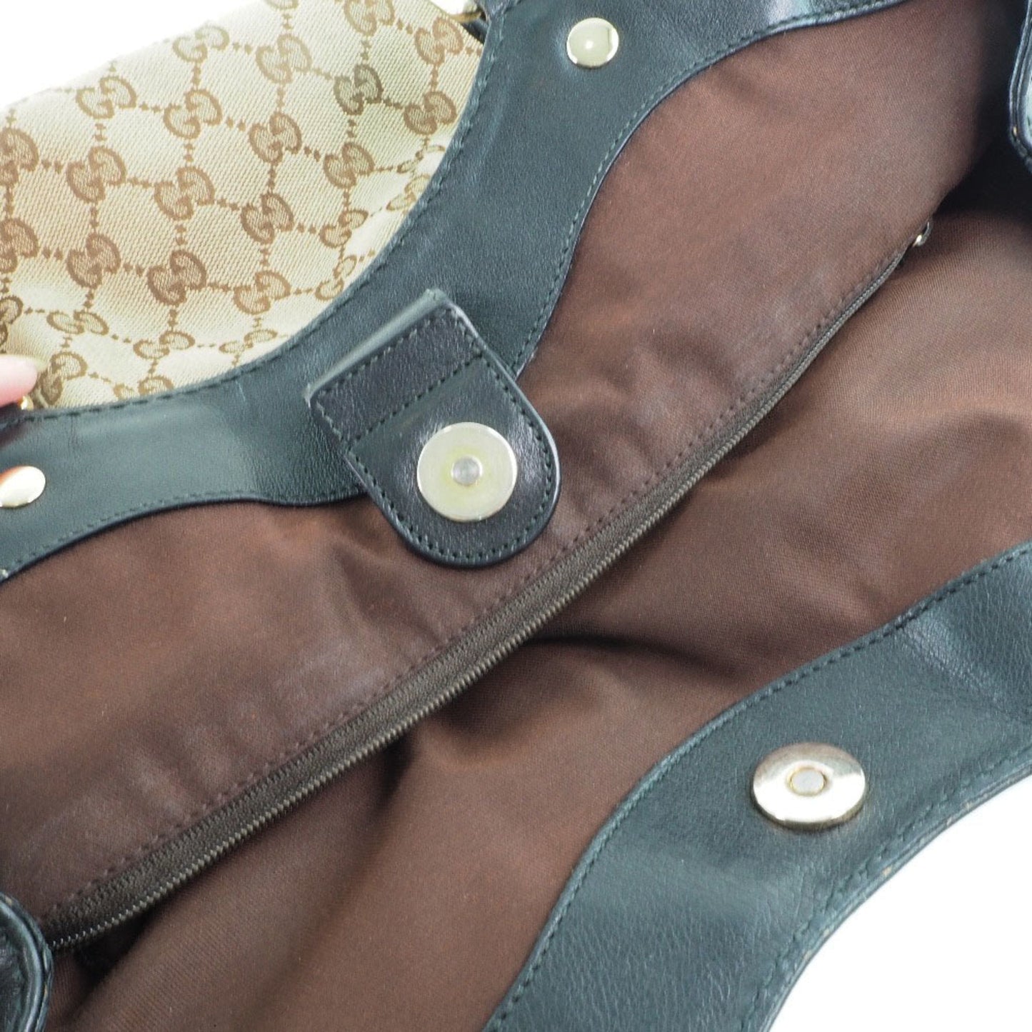 Gucci Suki Interlocking G 211944 GG Canvas Brown Women's Tote Bag