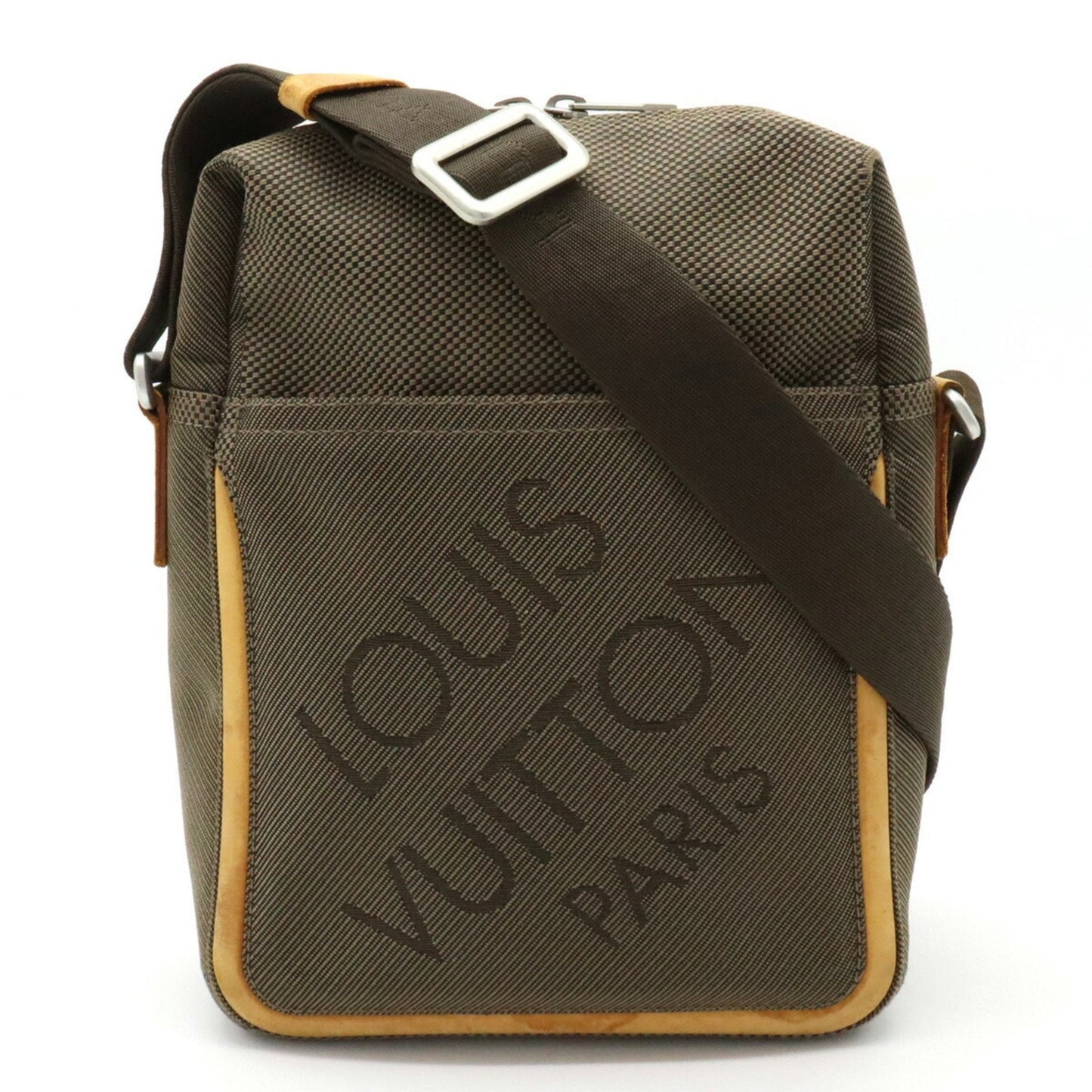 LOUIS VUITTON Damiergeant Citadin Shoulder Bag Canvas Tail Khaki M93040
