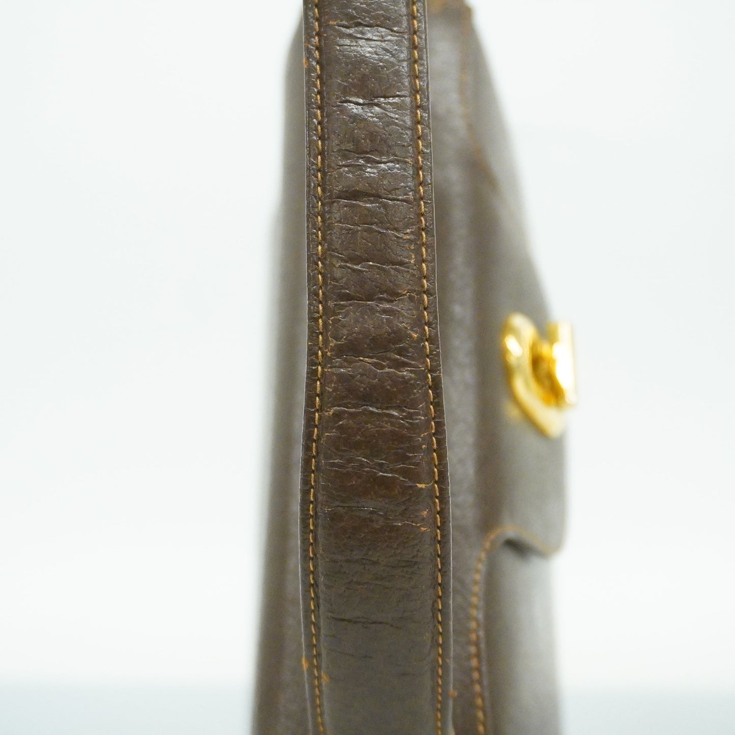 GUCCI  Handbag Women's Leather Handbag Brown