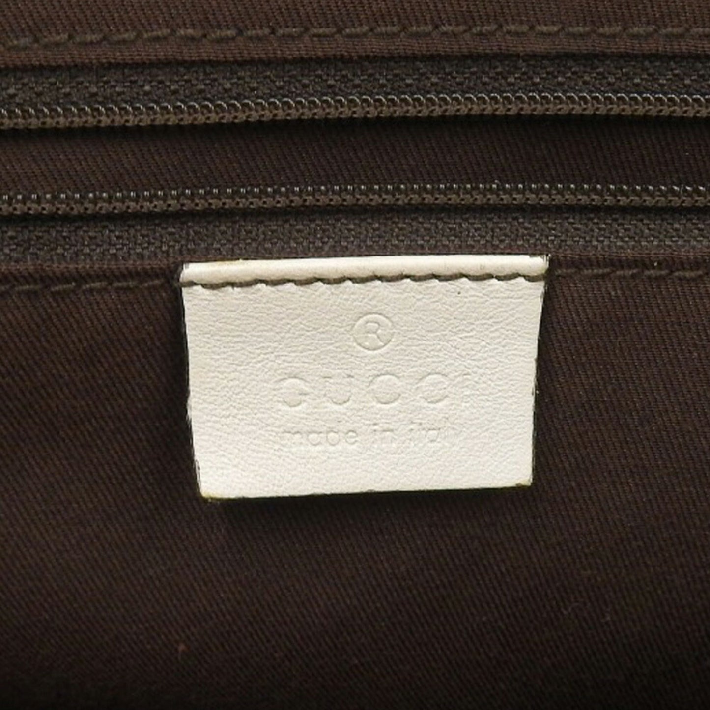 Gucci GG Canvas Tote Bag Logo Handbag Brown White 189831 002122