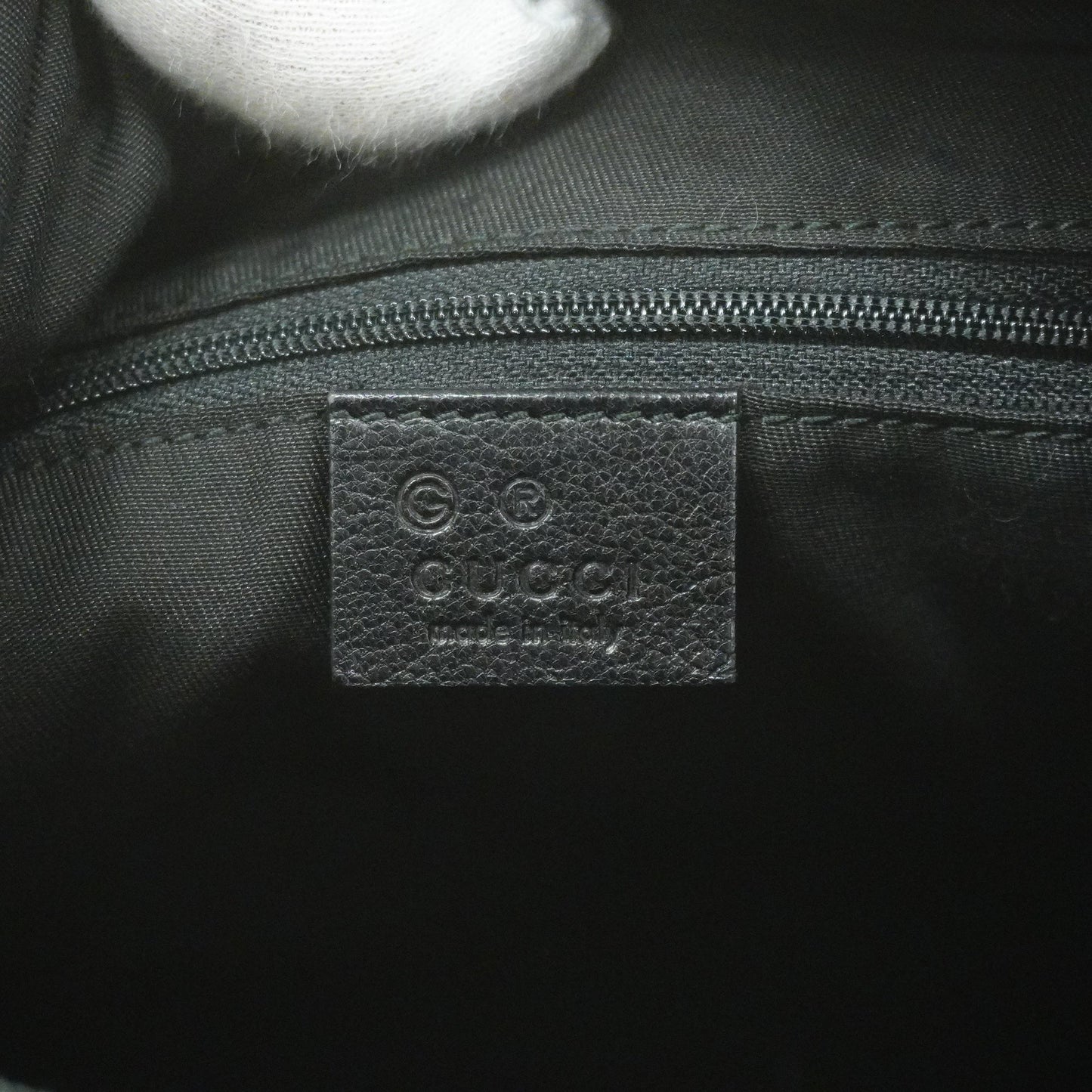 GUCCI sima 248895 Men's Leather Shoulder Bag Black