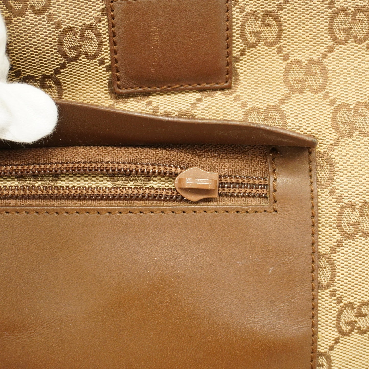 GUCCI  GG Canvas Tote Bag 019 0426 Women's Tote Bag Beige,Brown