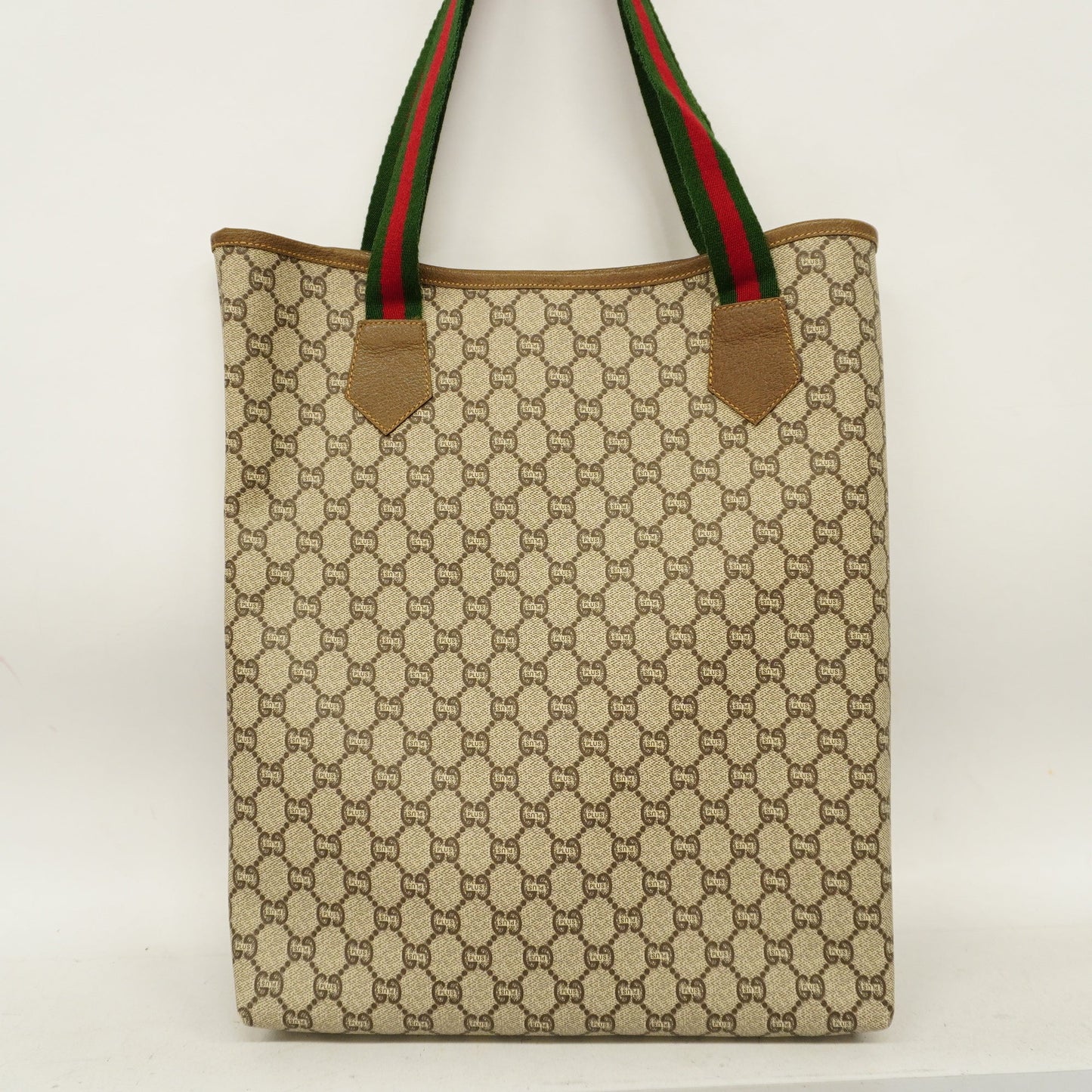 Gucci  Sherry Line Tote Bag 137396 Women's GG Plus,PVC Tote Bag Beige
