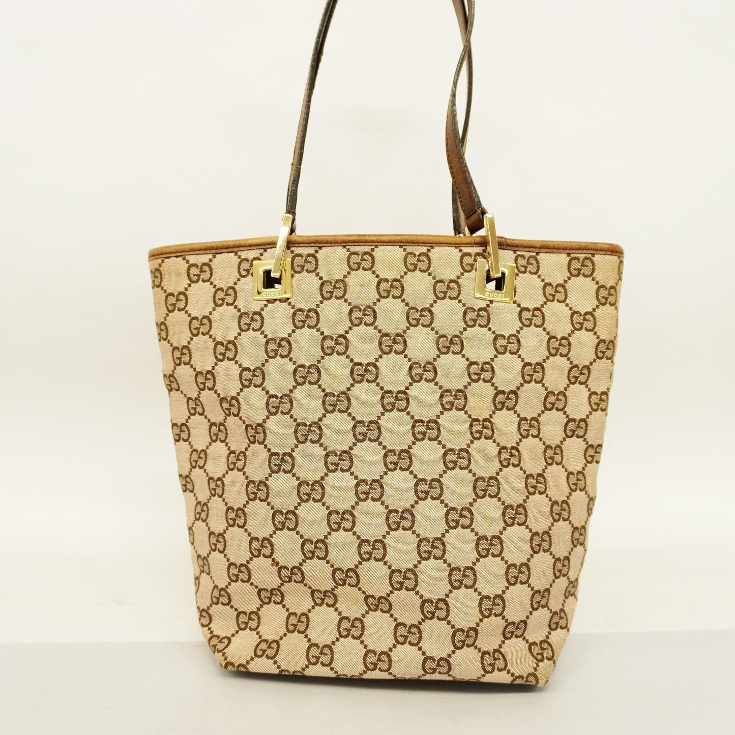 GUCCI  GG Canvas Handbag 002 1099 Women's Leather Handbag Beige,Brown