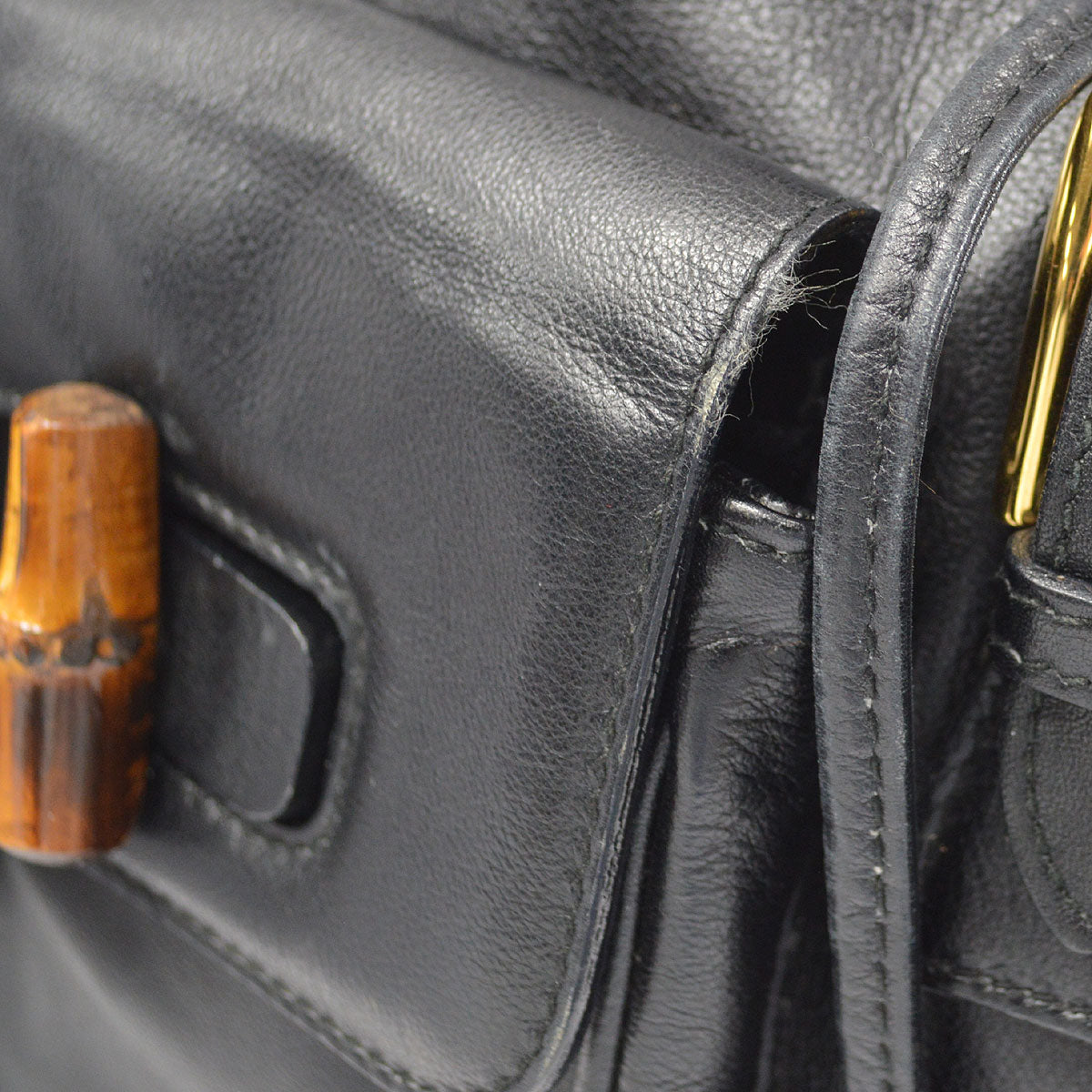 GUCCI Bamboo Backpack Black 26801