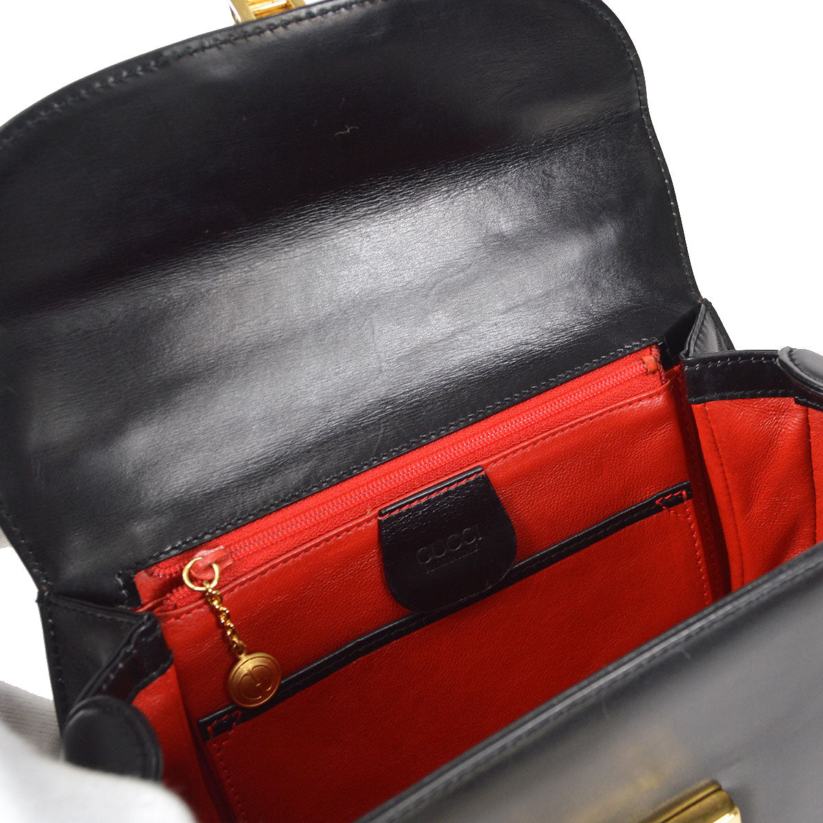 Gucci Lady Lock 2way Shoulder Handbag Black 17843