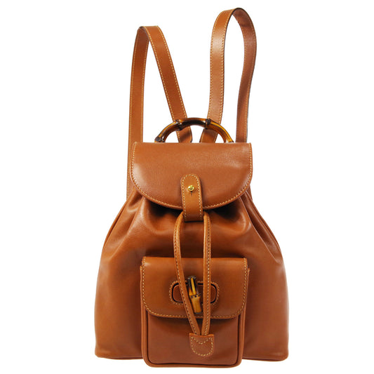 Gucci 1980s Bamboo Backpack Small 48725