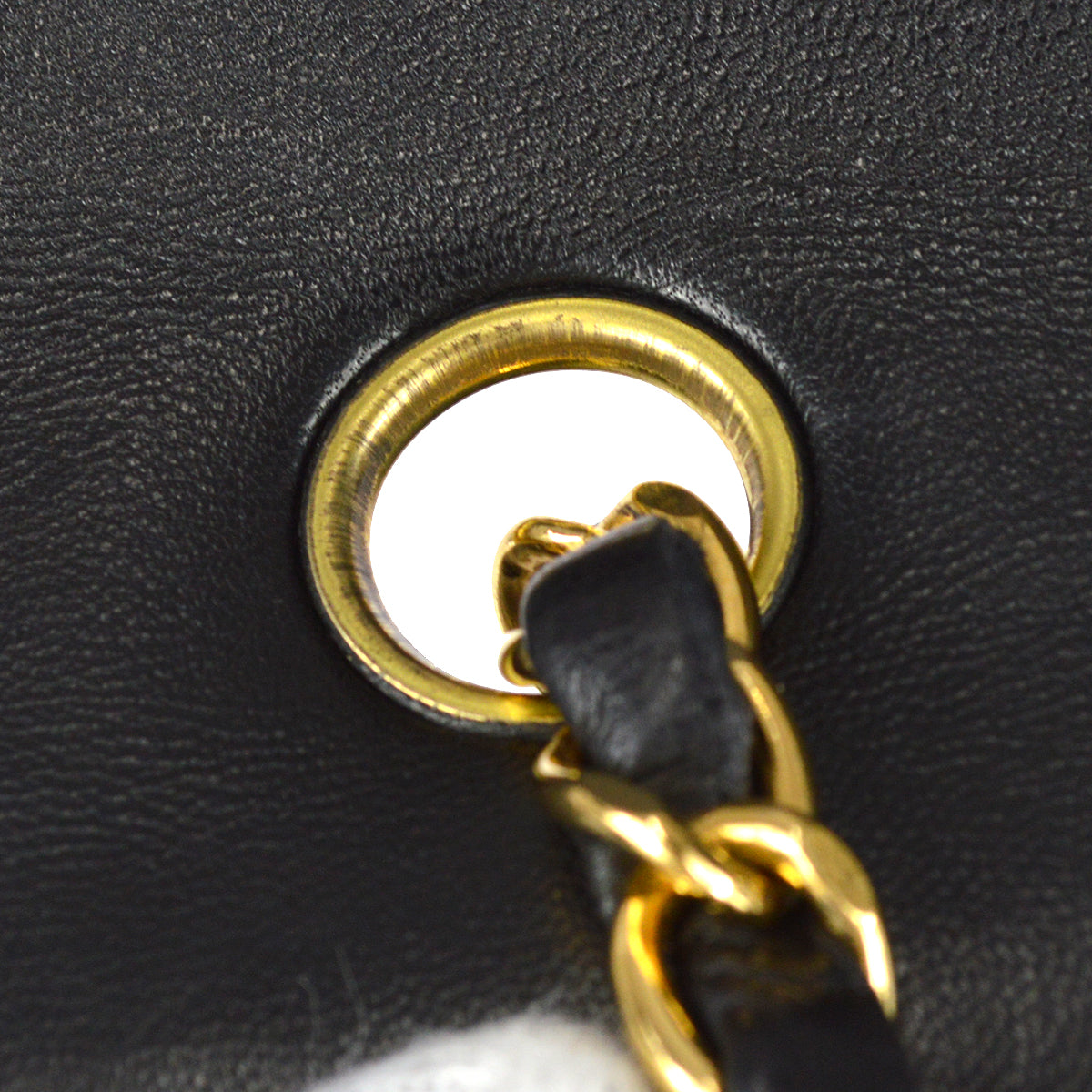 Chanel Medium Diana Chain Shoulder Bag Black Lambskin