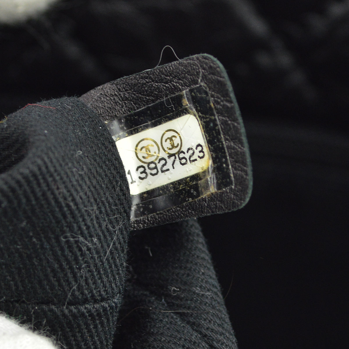 Chanel * 2009-2010 Black Calfskin Fur 2way Shoulder Tote Handbag