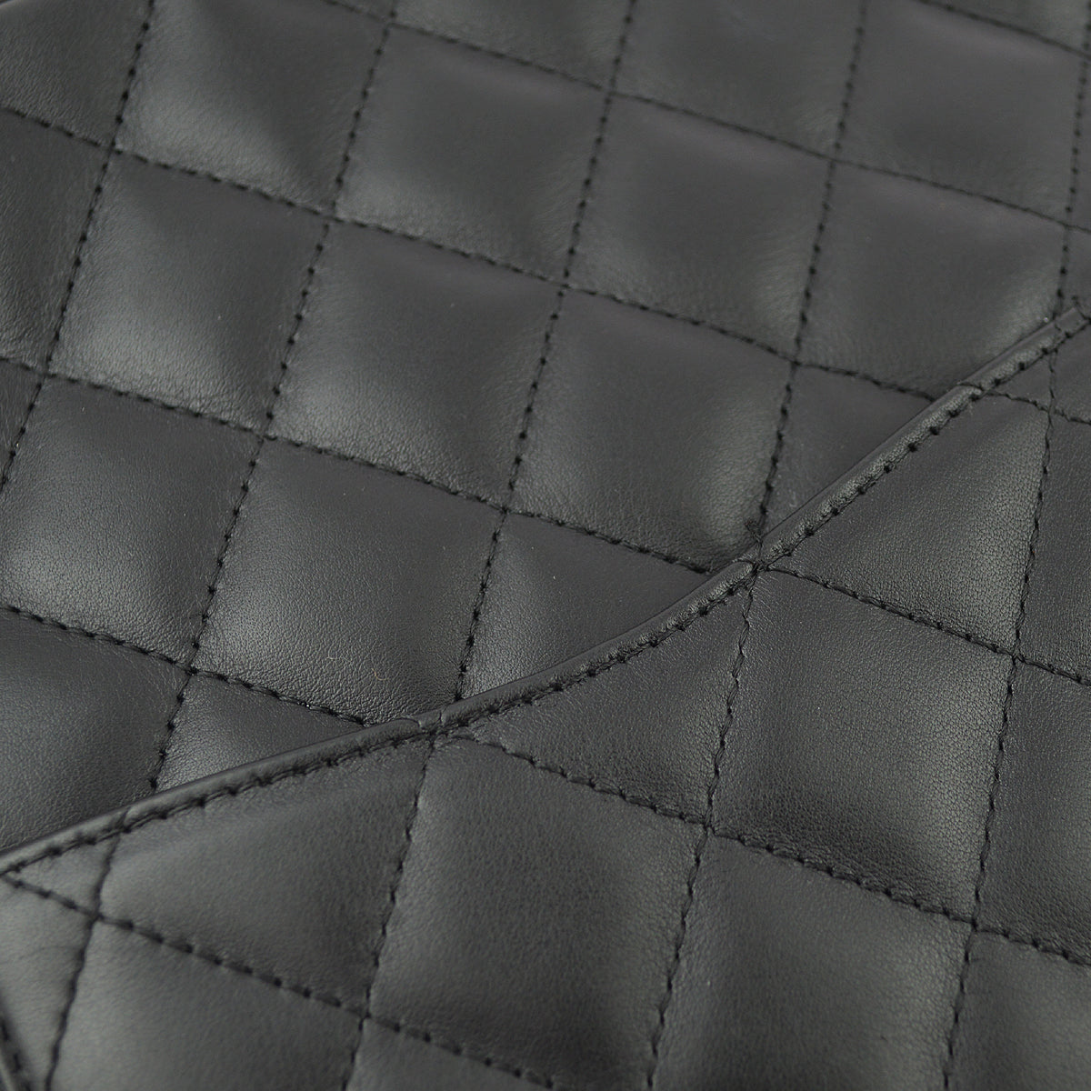 Chanel 2004-2005 Black Calfskin Cambon Ligne Shoulder Bag