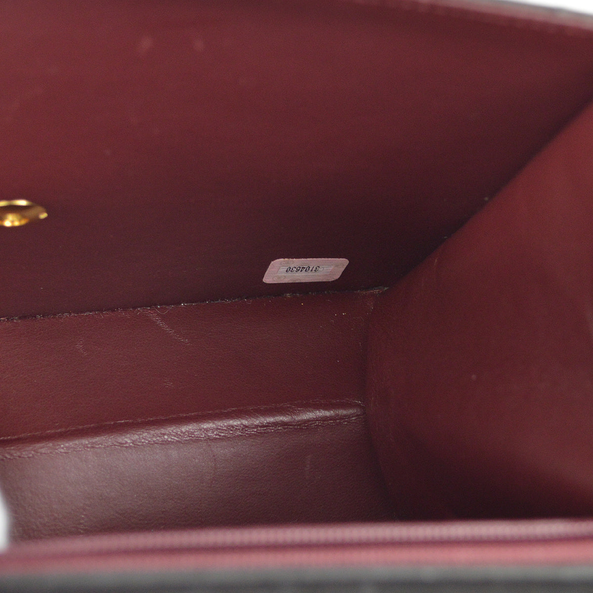Chanel 1994-1996 Black Lambskin Pushlock Small Half Flap Shoulder Bag
