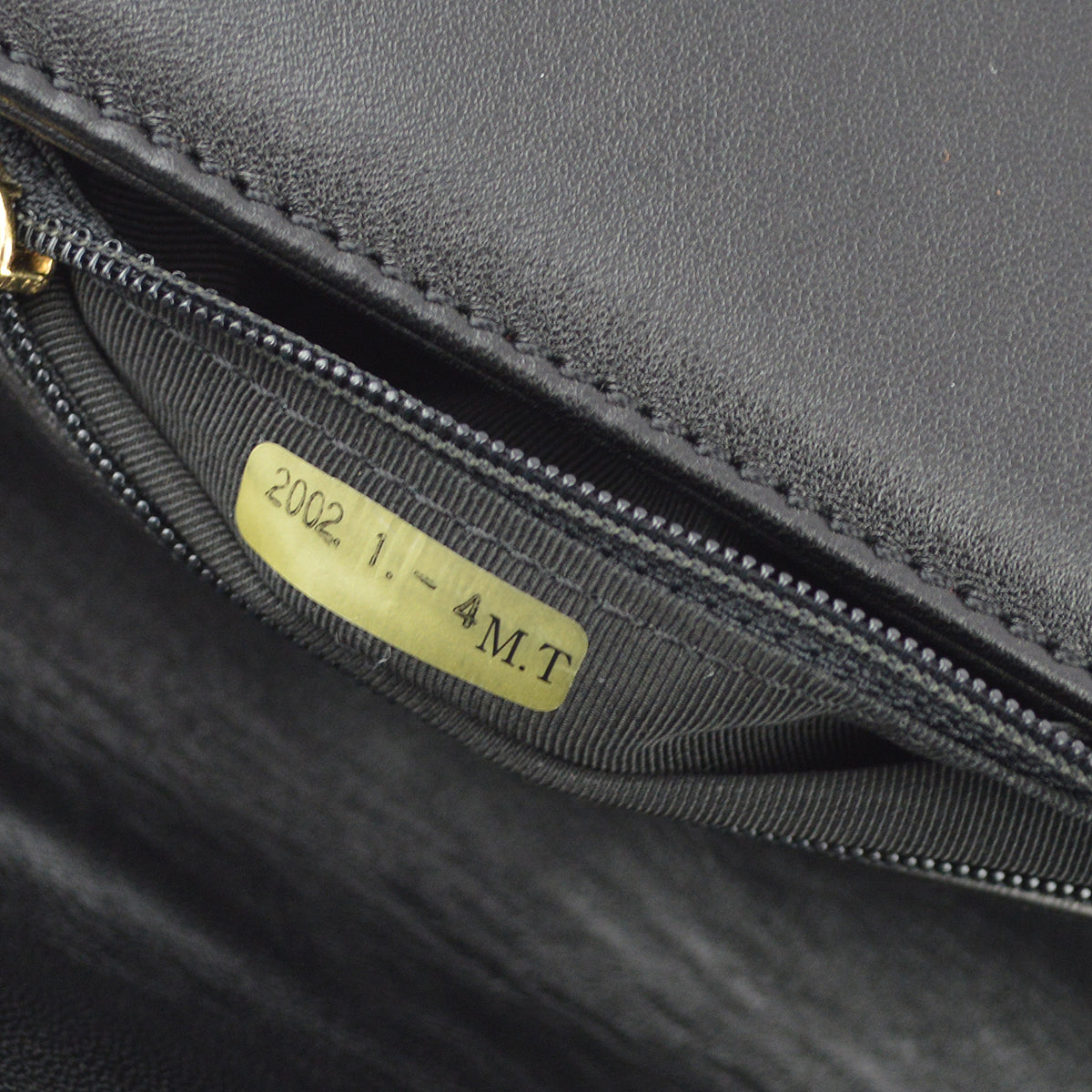 Chanel 2001-2003 Black Lambskin Choco Bar Shoulder Bag