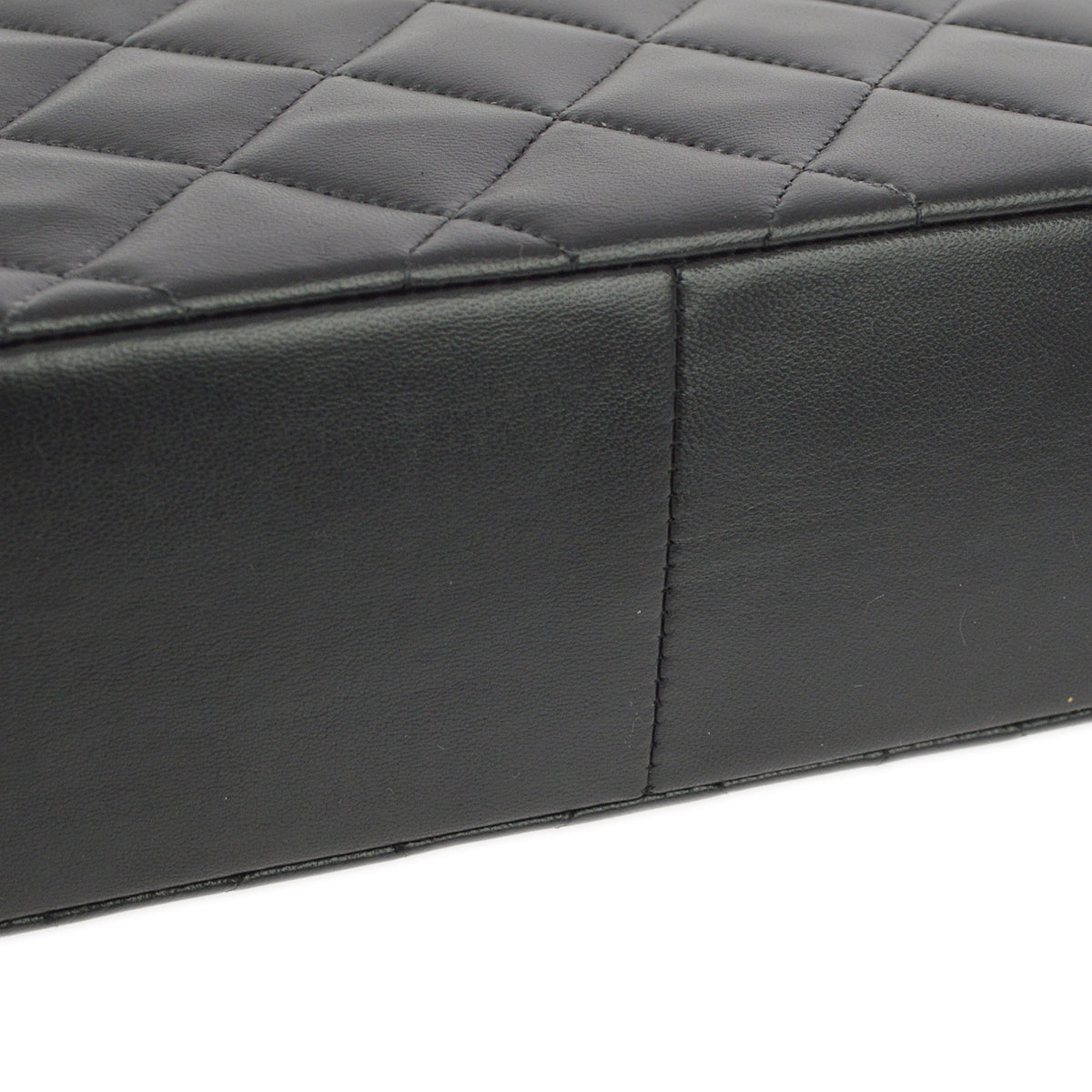 Chanel 1994-1996 Black Lambskin Medium Diana Shoulder Bag