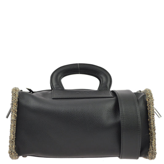Chanel 2003-2004 Black Calfskin 2way Shoulder Handbag
