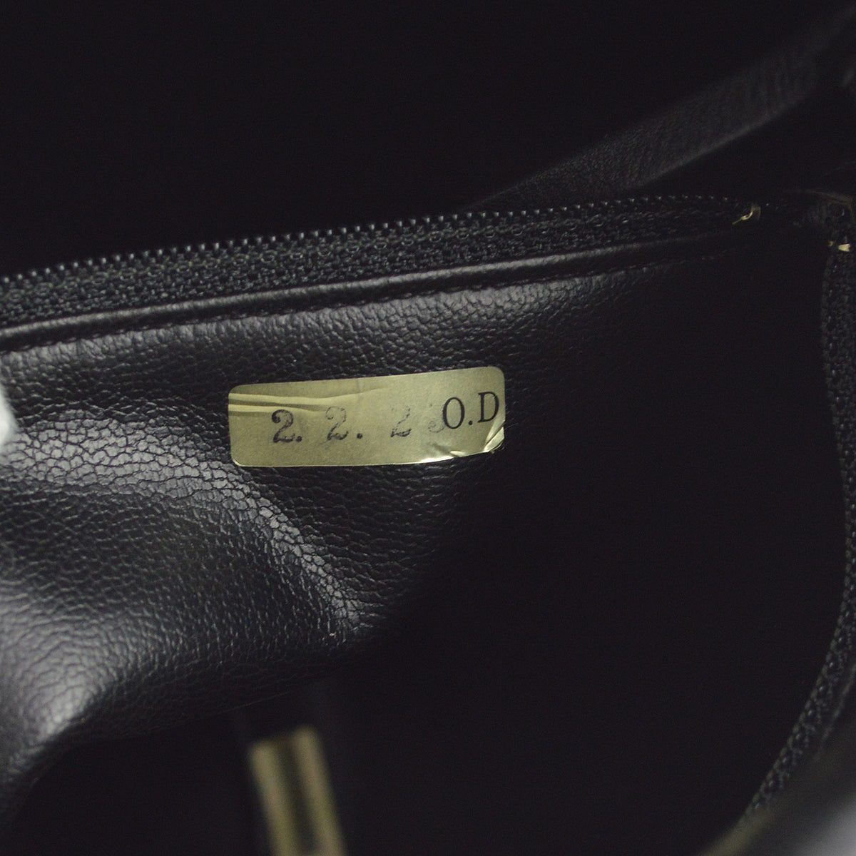 Chanel 1989-1991 Black Lambskin Bucket Shoulder Bag
